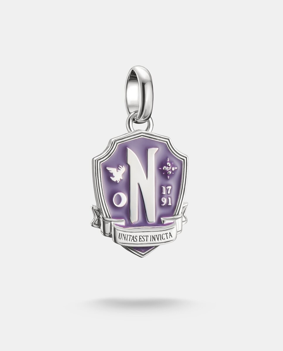 Imagen 0 de Colgante charm miércoles nevermore esmalte connect plata Plata