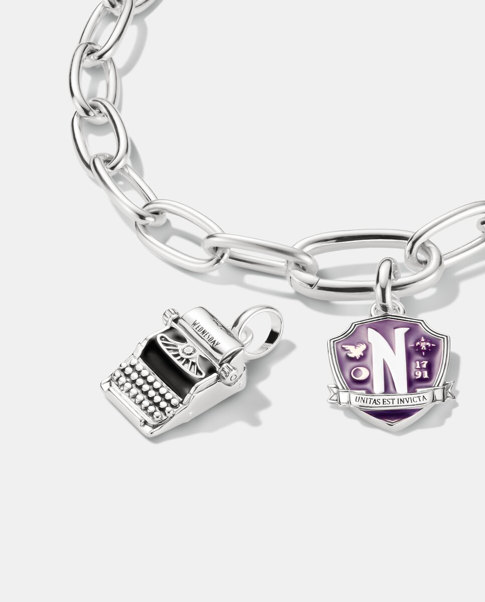 Colgante charm miércoles nevermore esmalte connect - Thomas Sabo - Plata Plata-2