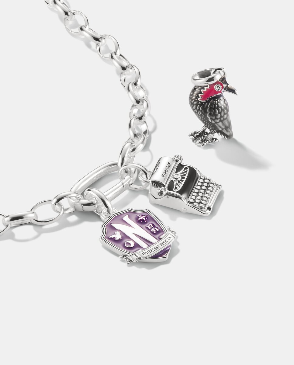 Colgante charm miércoles cuervo circonita connect - Thomas Sabo - Plata Plata-2