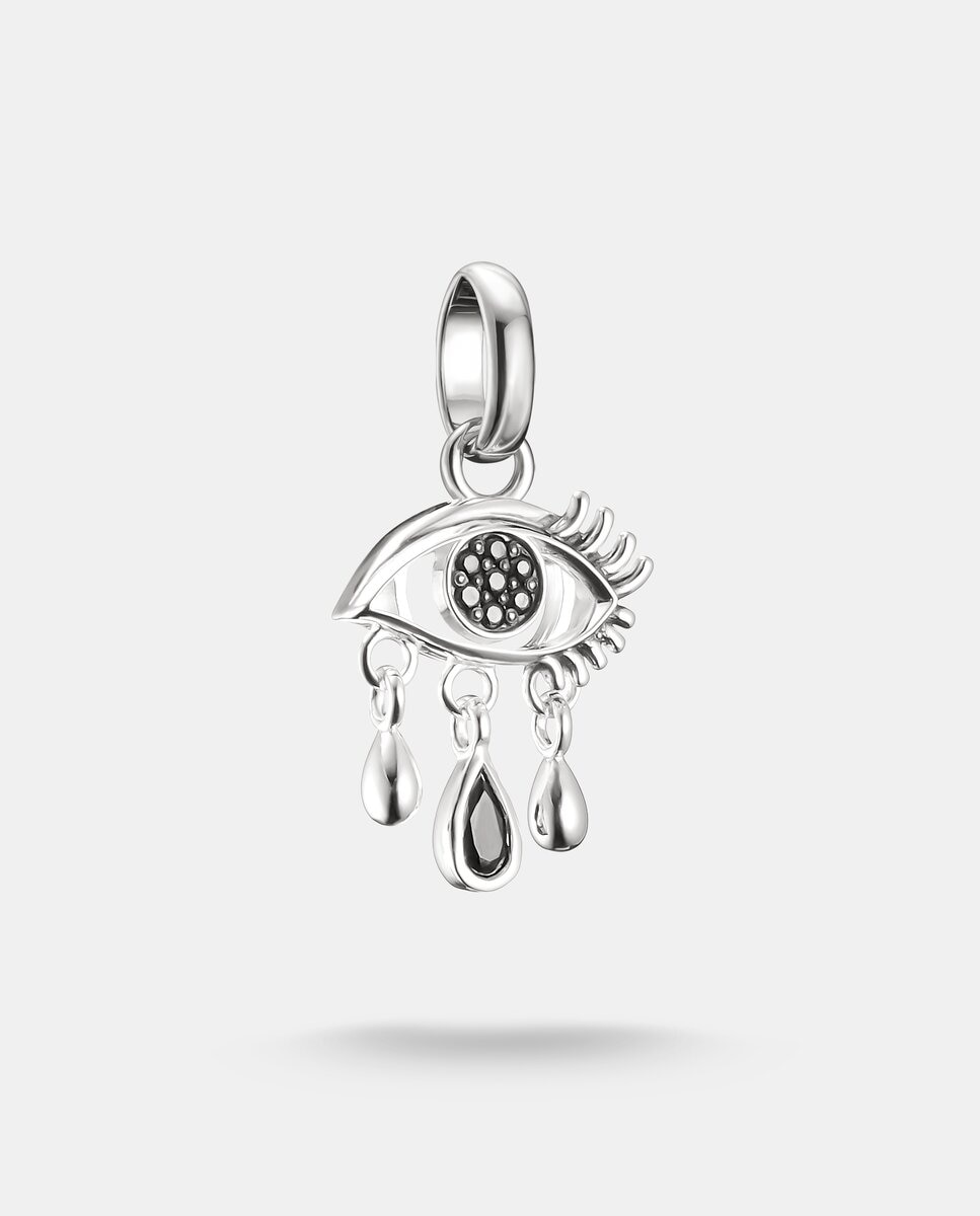 World Map Necklace with Airplane and Heart in Sterling Silver 925