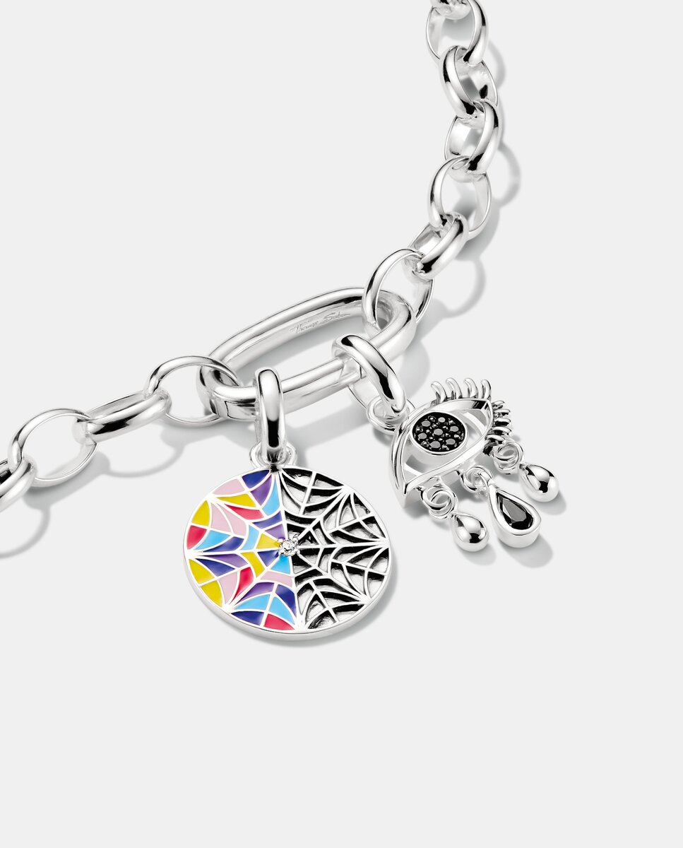 Colgante charm miércoles lágrimas negras circonita connect - Thomas Sabo - Plata Plata-2