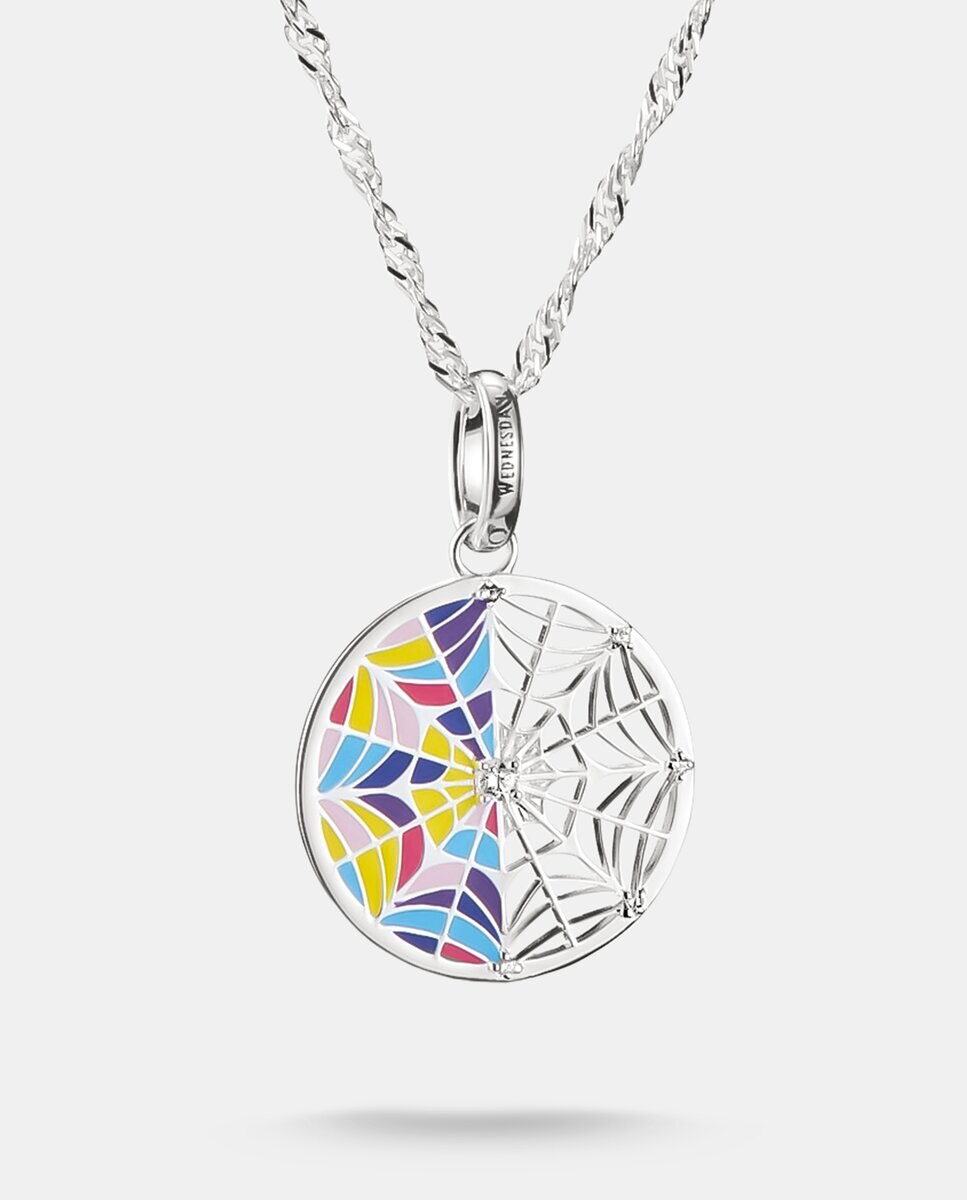 Imagen 0 de Collar miércoles ventana esmalte plata Plata