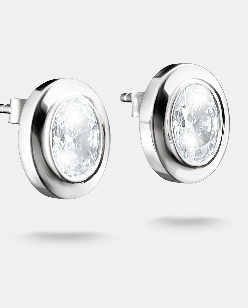 Pendientes Thomas Sabo - Gato Negro Con Circonitas, Plata De Ley 925, Unisex