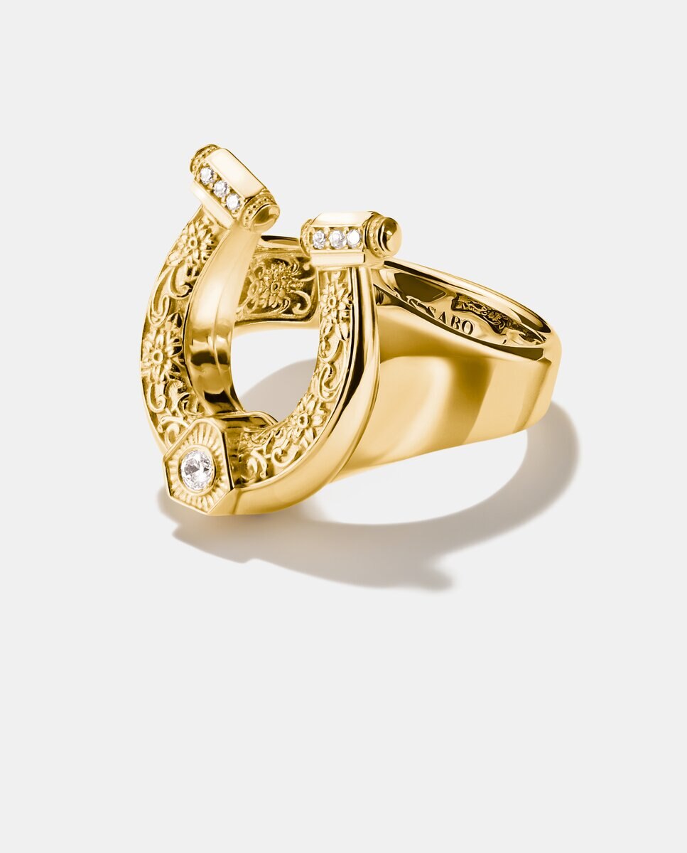 Sello herradura elyndra en oro de 18k - Thomas Sabo - Dorado Dorado-2