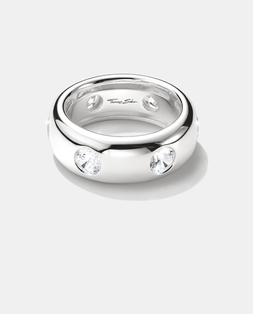 Anillo con piedras banda circonitas Bold Elegance de - Thomas Sabo - Plata Plata-2