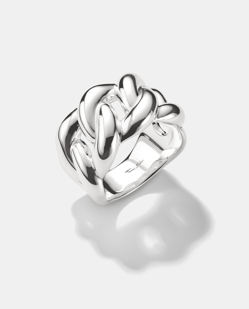 Anillo liso bold elegance de - Thomas Sabo - Plata Plata-1