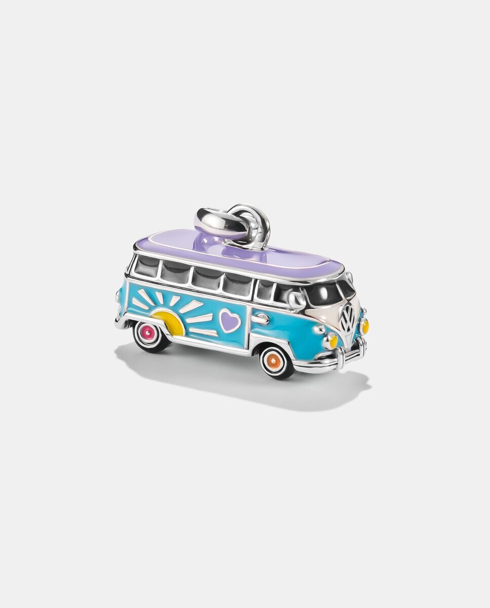 Colgante charm volkswagen hippie bus connect de plata - Thomas Sabo - Multicolor Multicolor-2
