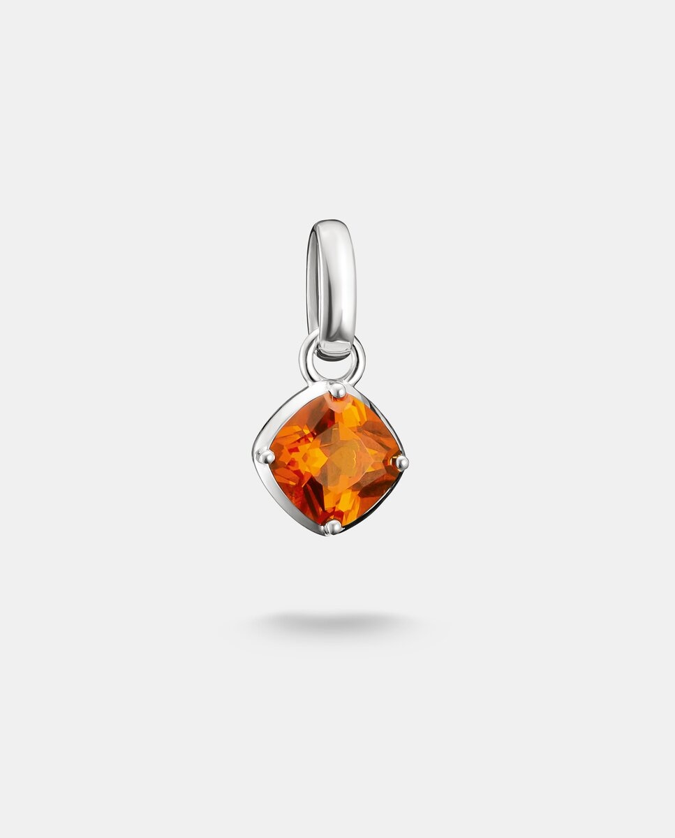Imagen 0 de Símbolo charm piedra de nacimiento octubre connect de plata Plata / Naranja / Carbono