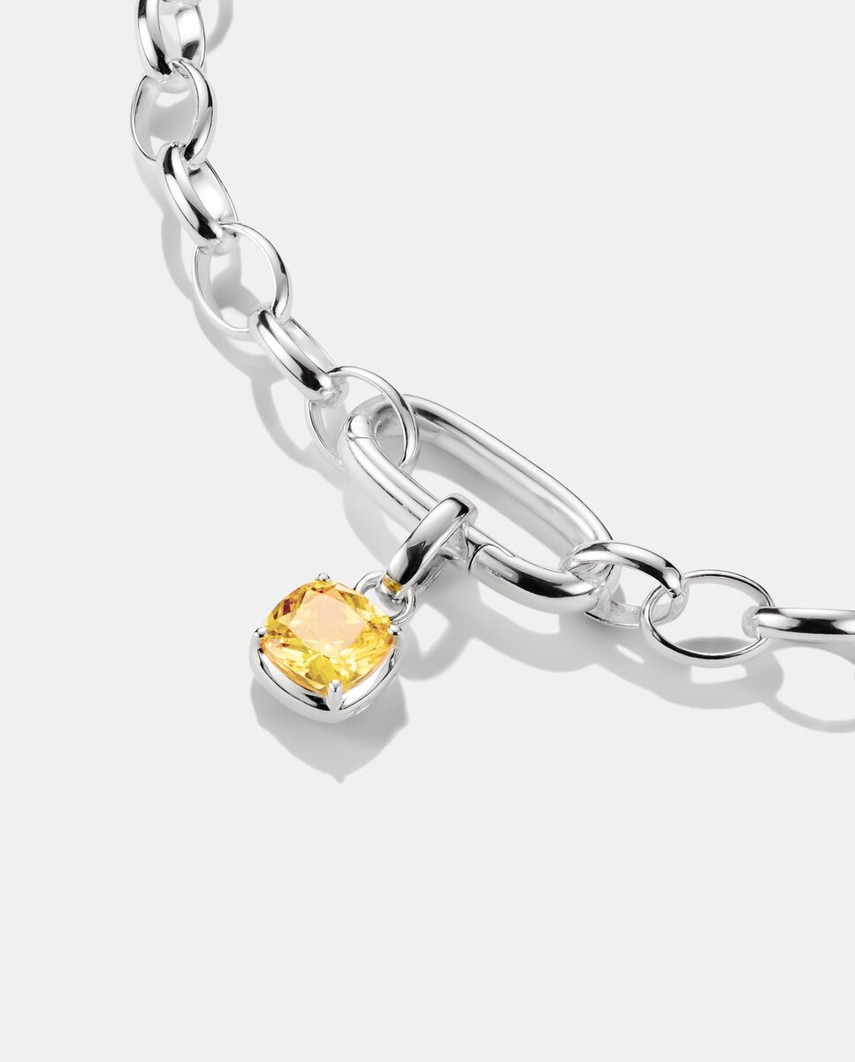 Símbolo charm piedra de nacimiento noviembre connect de plata - Thomas Sabo - Plata / Naranja / Carbono Plata / Naranja / Carbono-2
