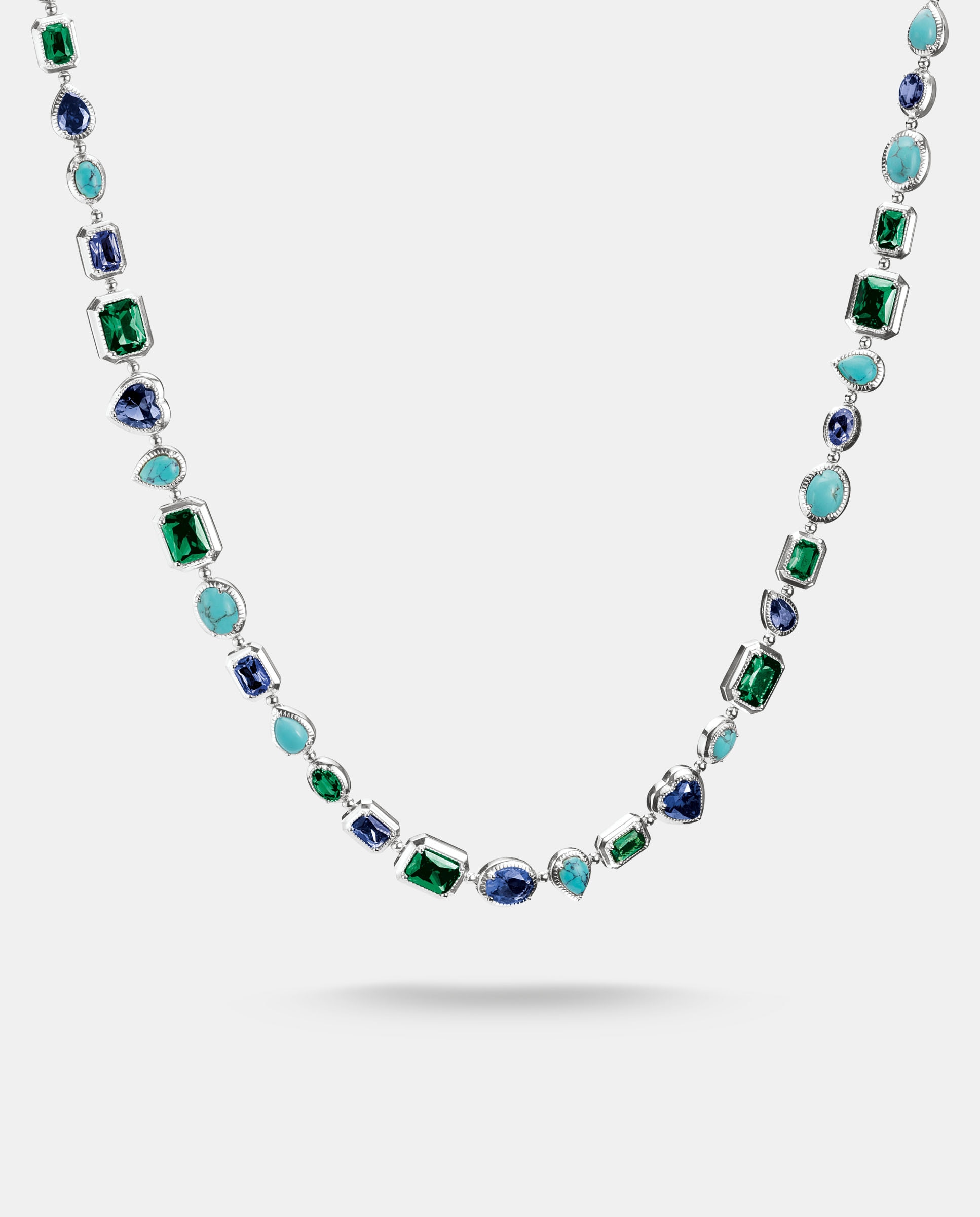 Cadena con piedras multicolores - Thomas Sabo - Plata Plata-1