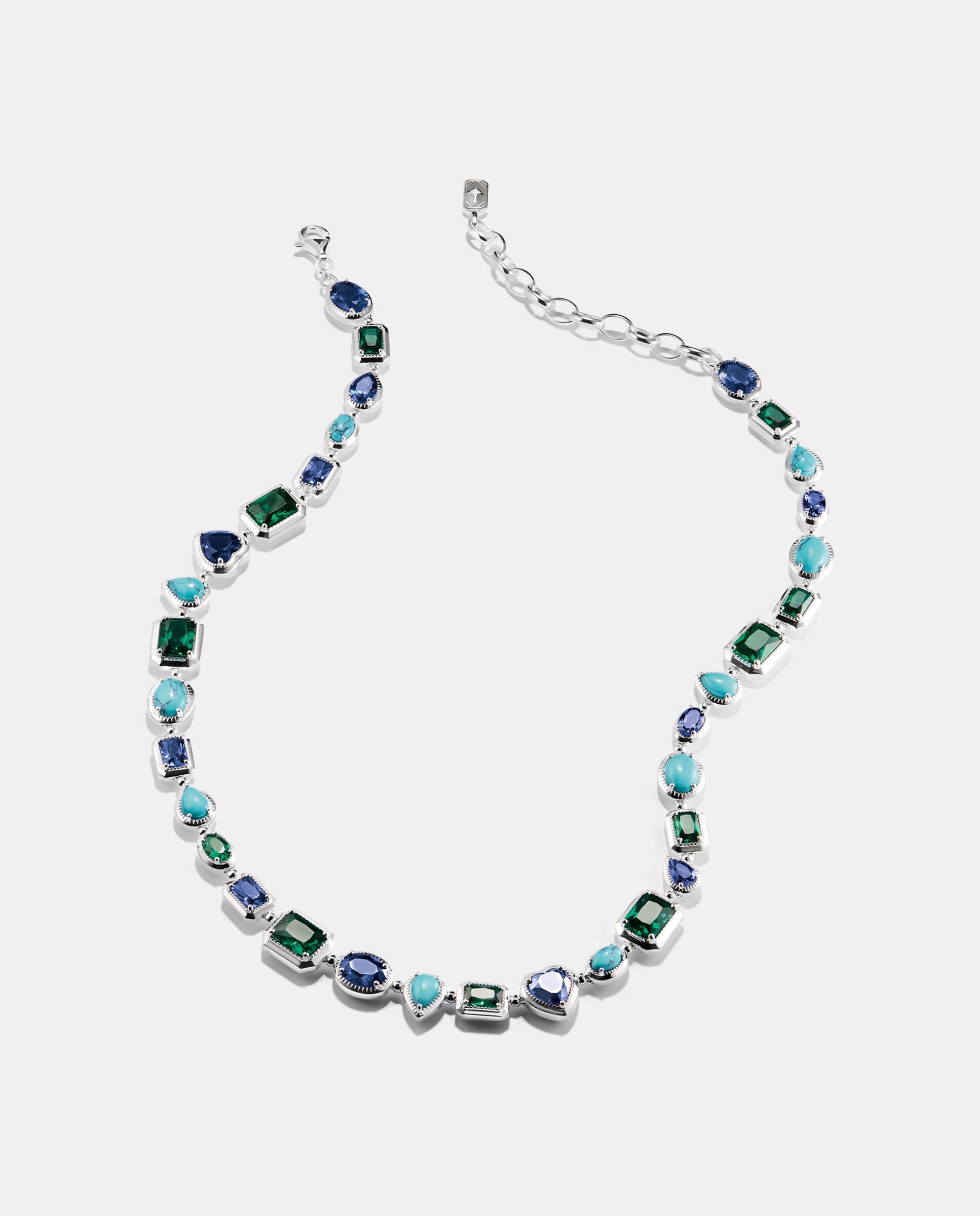 Cadena con piedras multicolores - Thomas Sabo - Plata Plata-2