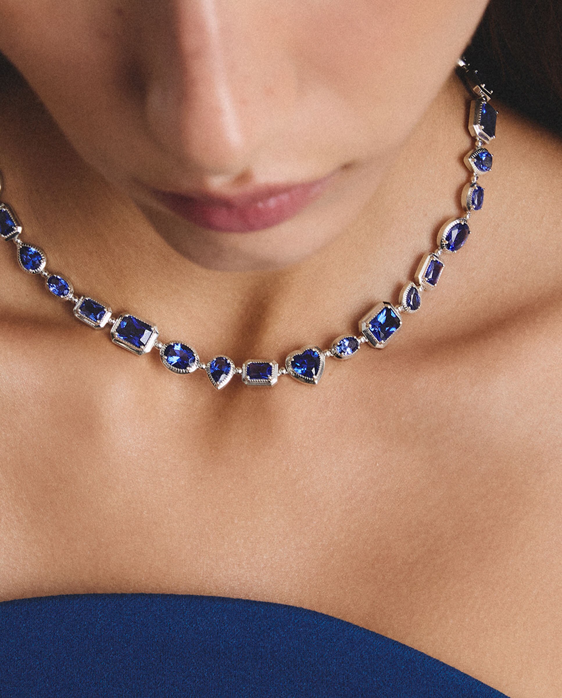Cadena con nanocristal azul - Thomas Sabo - Plata Plata-4