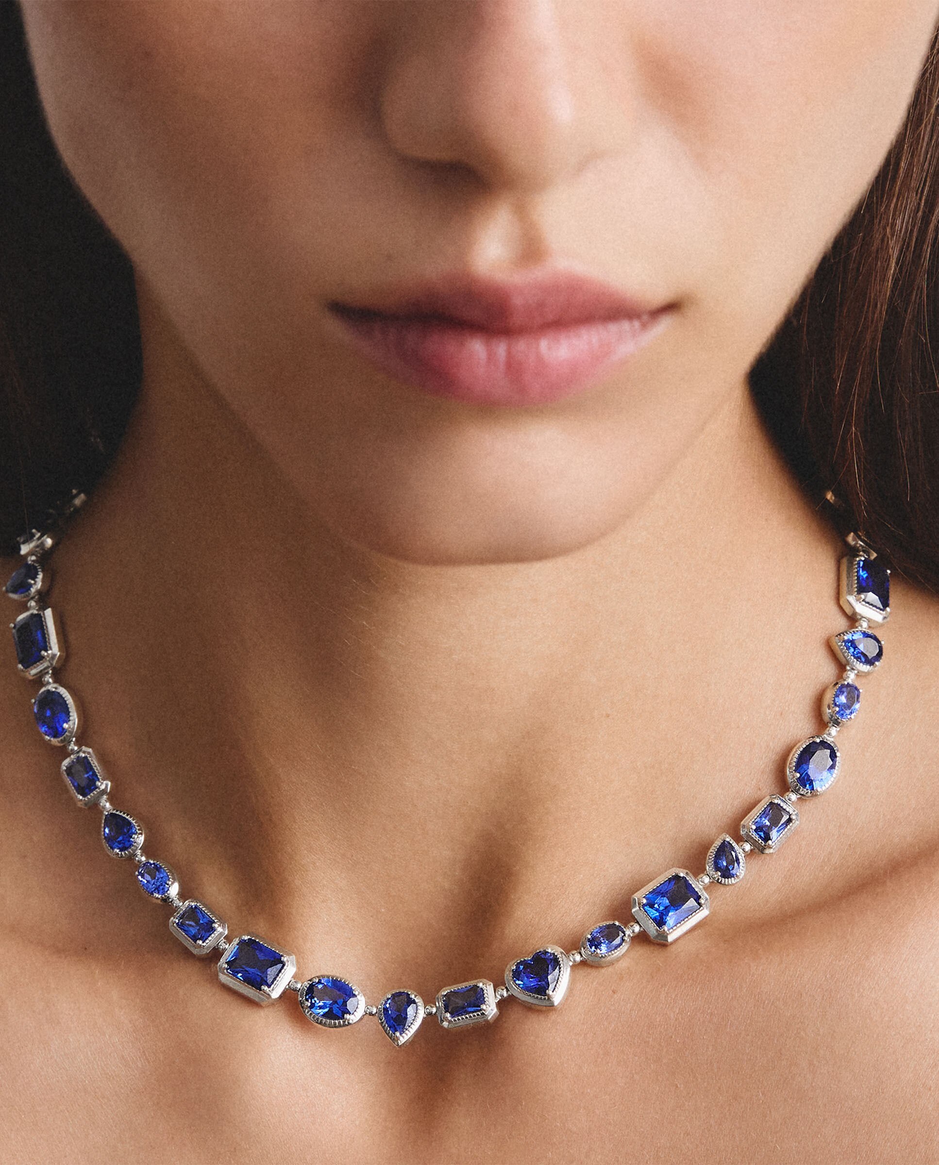 Cadena con nanocristal azul - Thomas Sabo - Plata Plata-5