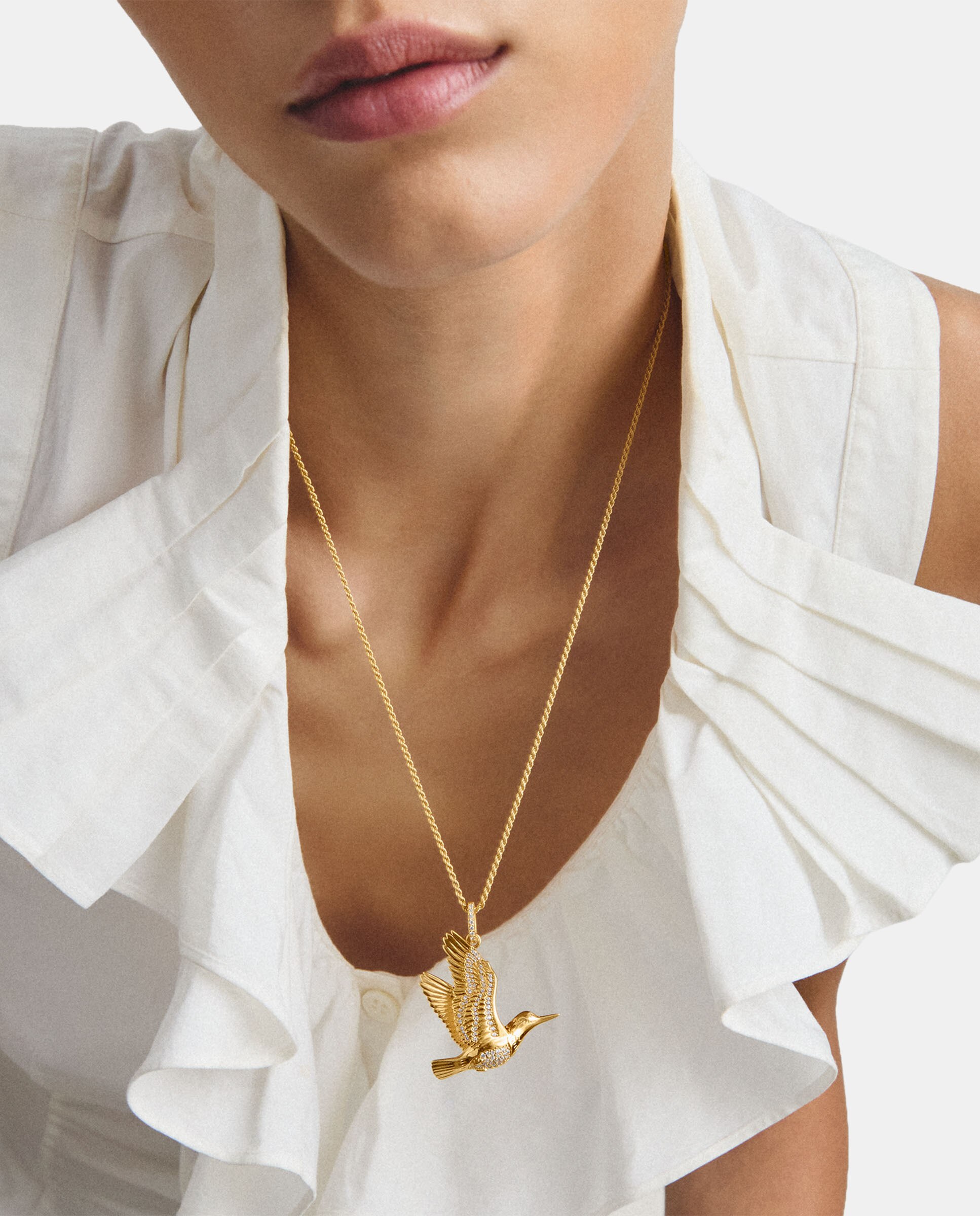 Colgante martín pescador con zirconia blanca - Thomas Sabo - Oro Oro-3