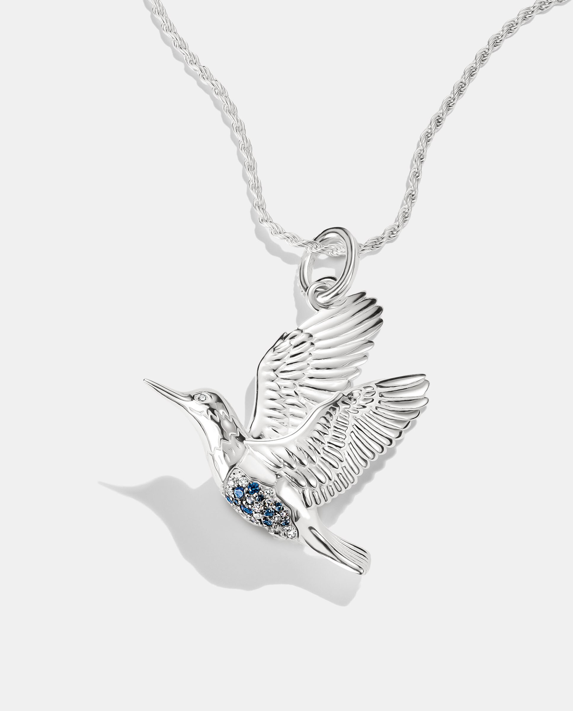 Colgante martín pescador con piedras multicolores - Thomas Sabo - Plata Plata-2