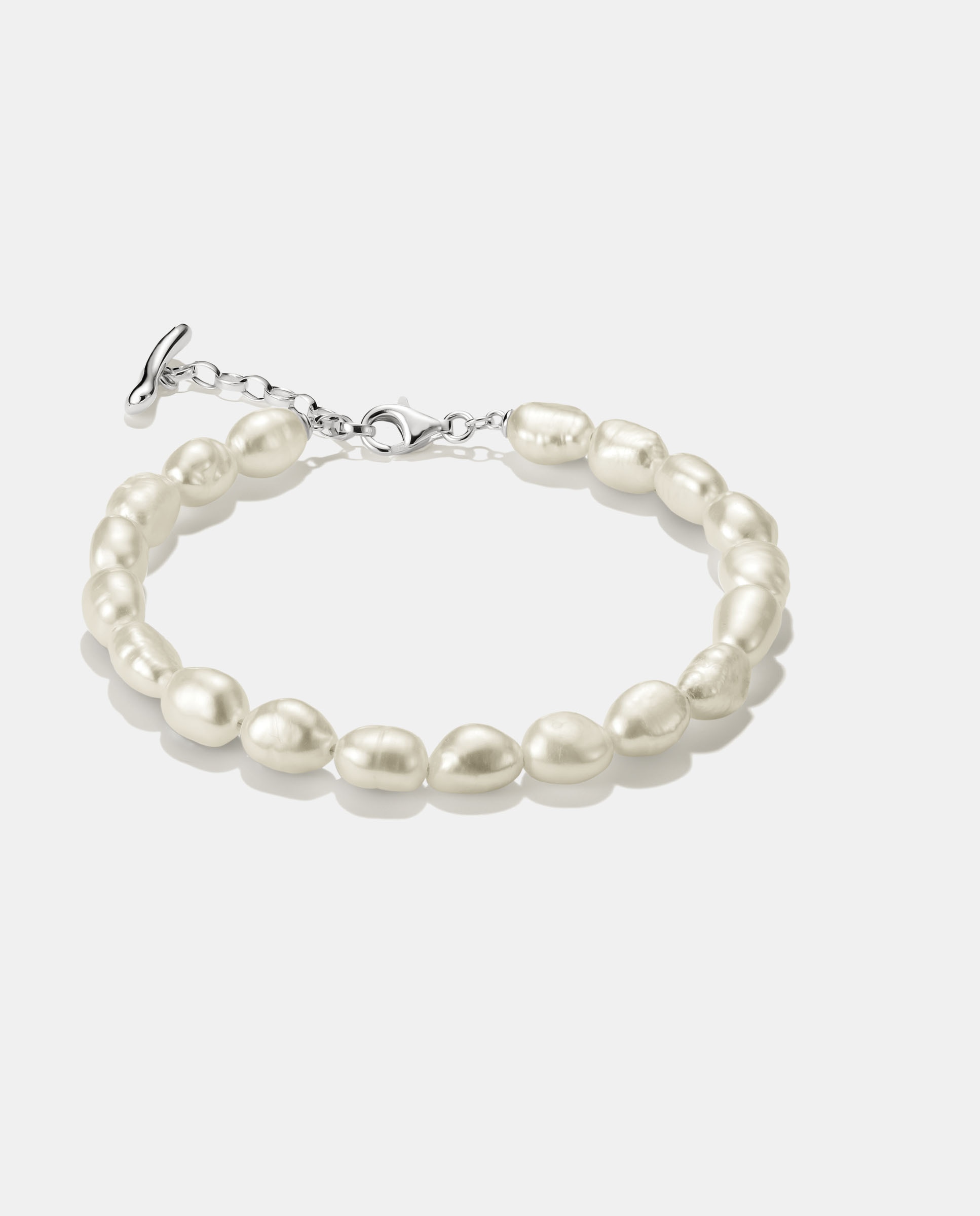 Imagen 0 de Pulsera de perlas Plata
