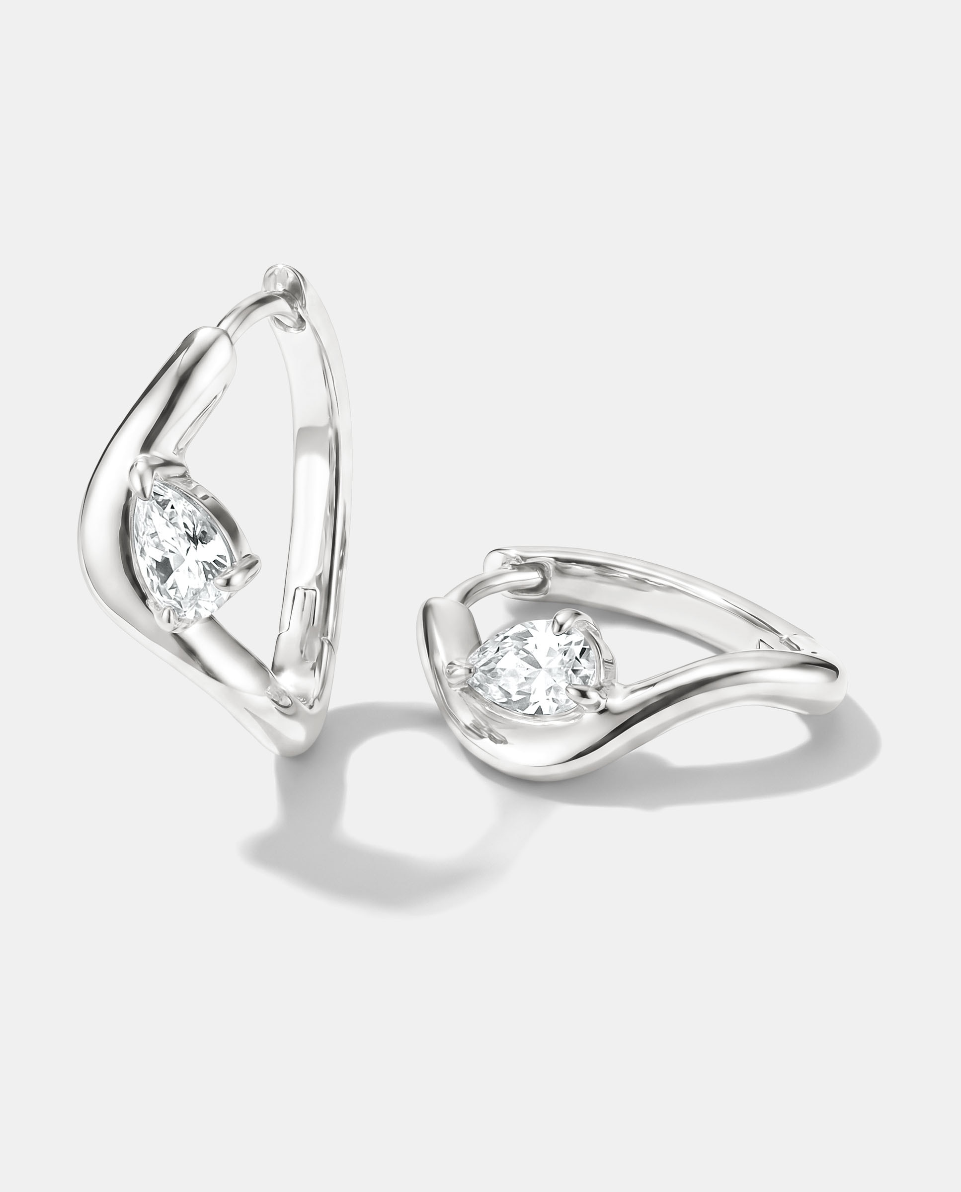 Aros con circonita blanca en forma de gota - Thomas Sabo - Plata Plata-2
