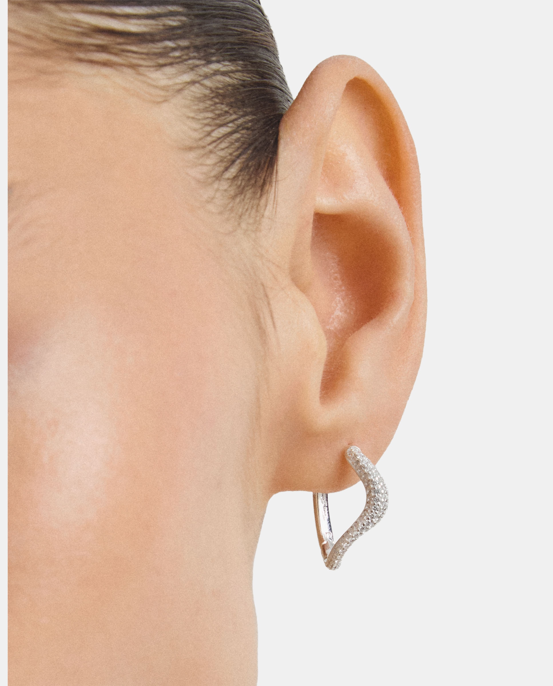 Aros ondulados con circonita blanca - Thomas Sabo - Plata Plata-3