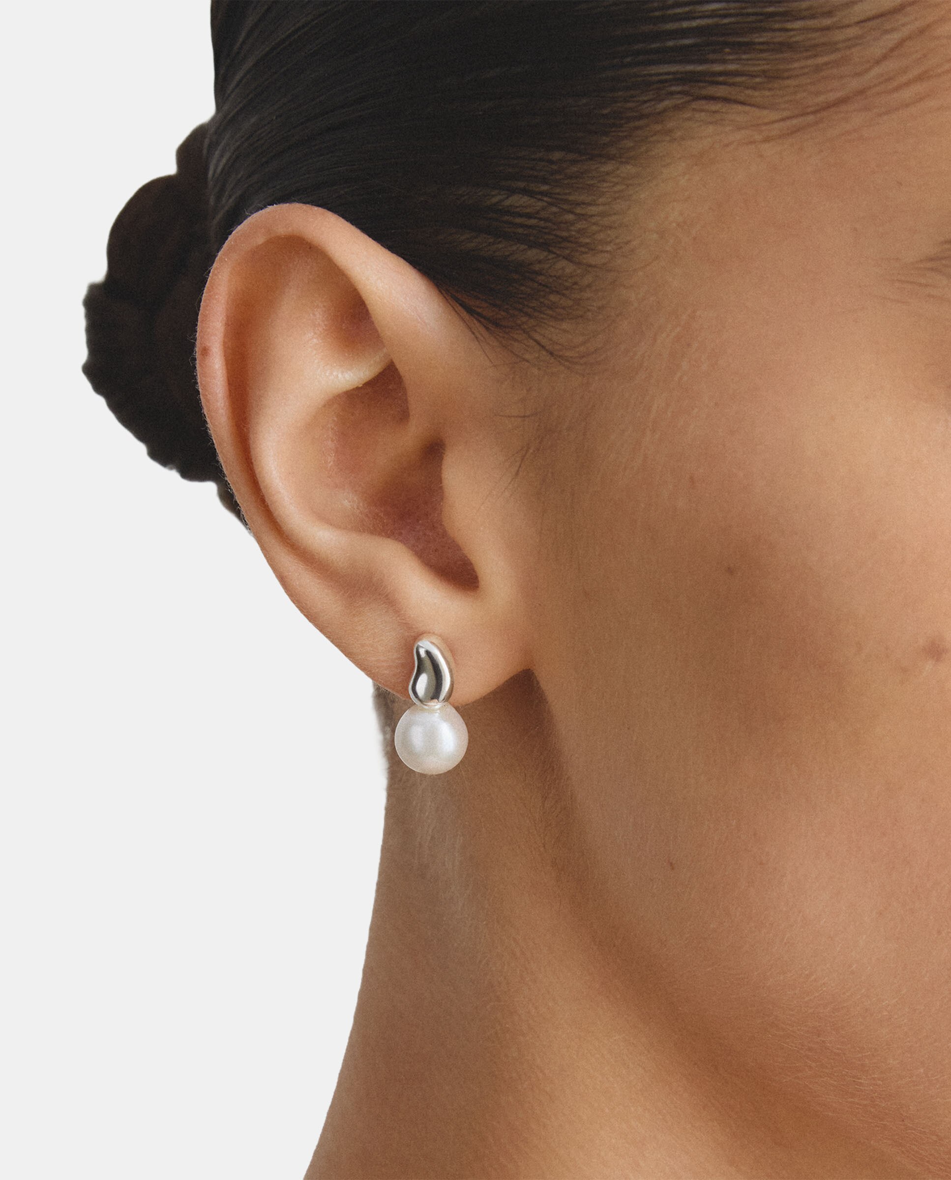 Pendientes de botón perla - Thomas Sabo - Plata Plata-3