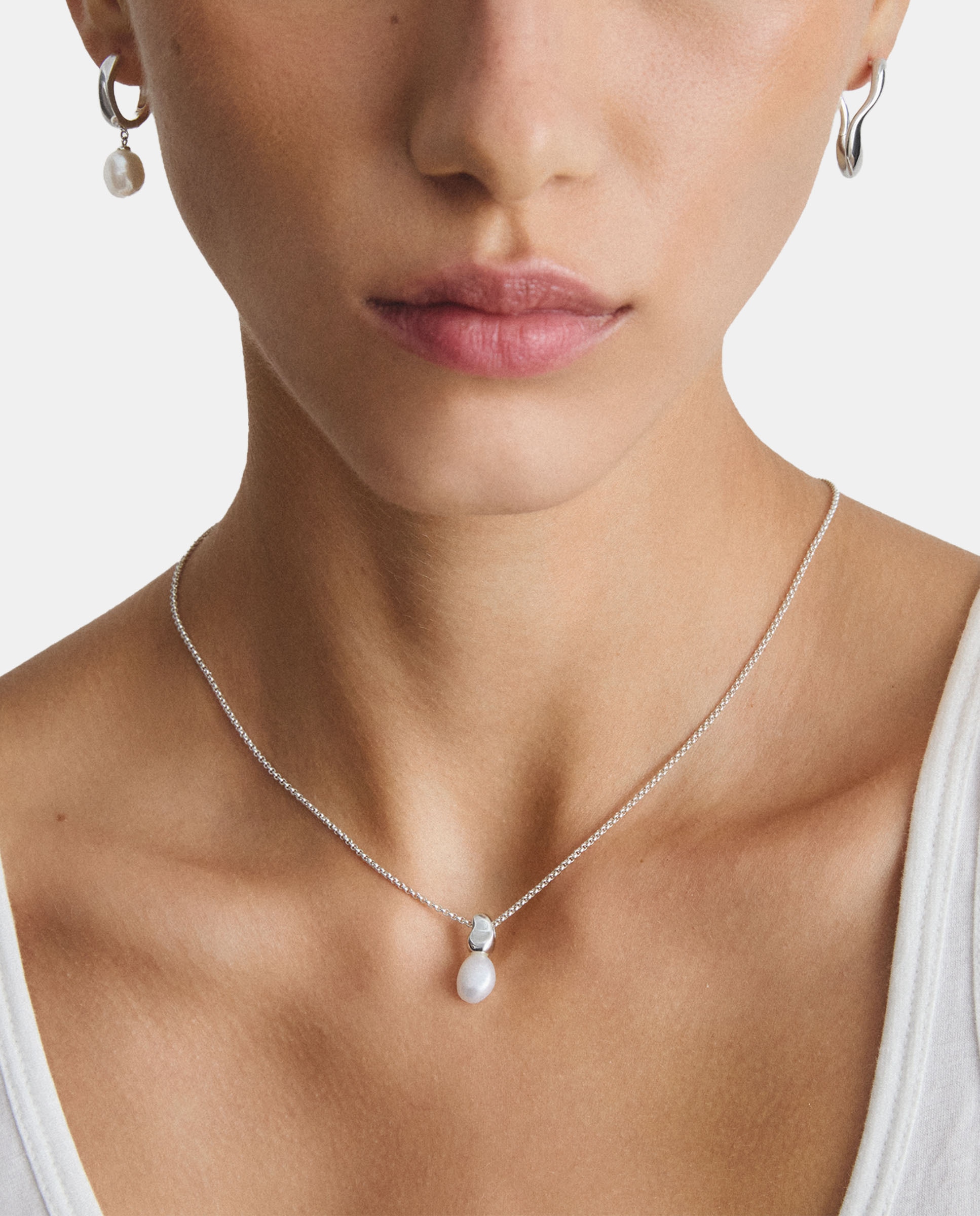 Cadena perla - Thomas Sabo - Plata Plata-3