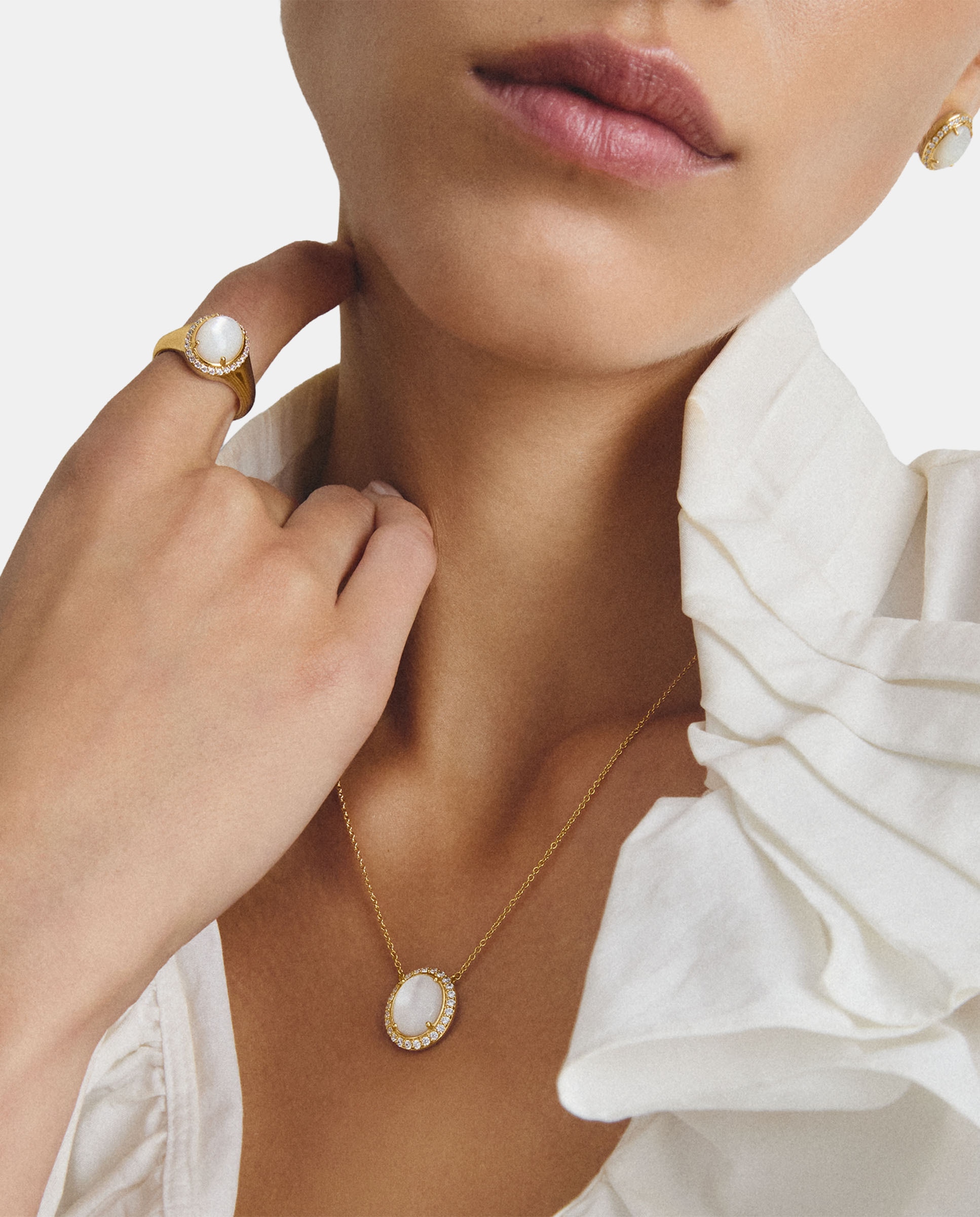 Cadena nácar con circonita blanca - Thomas Sabo - Oro Oro-3