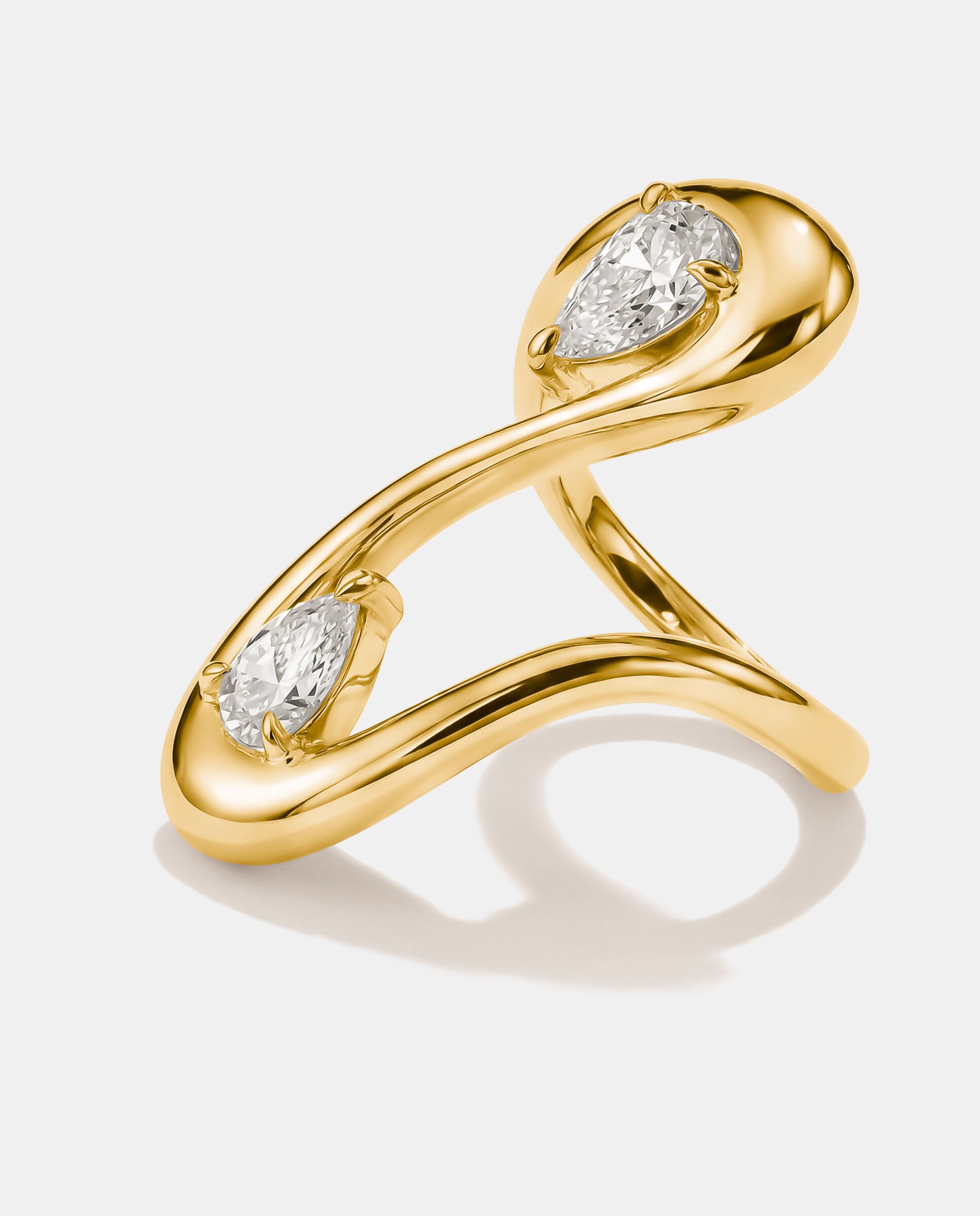 Anillo con circonita blanca en forma de gota - Thomas Sabo - Oro Oro-2