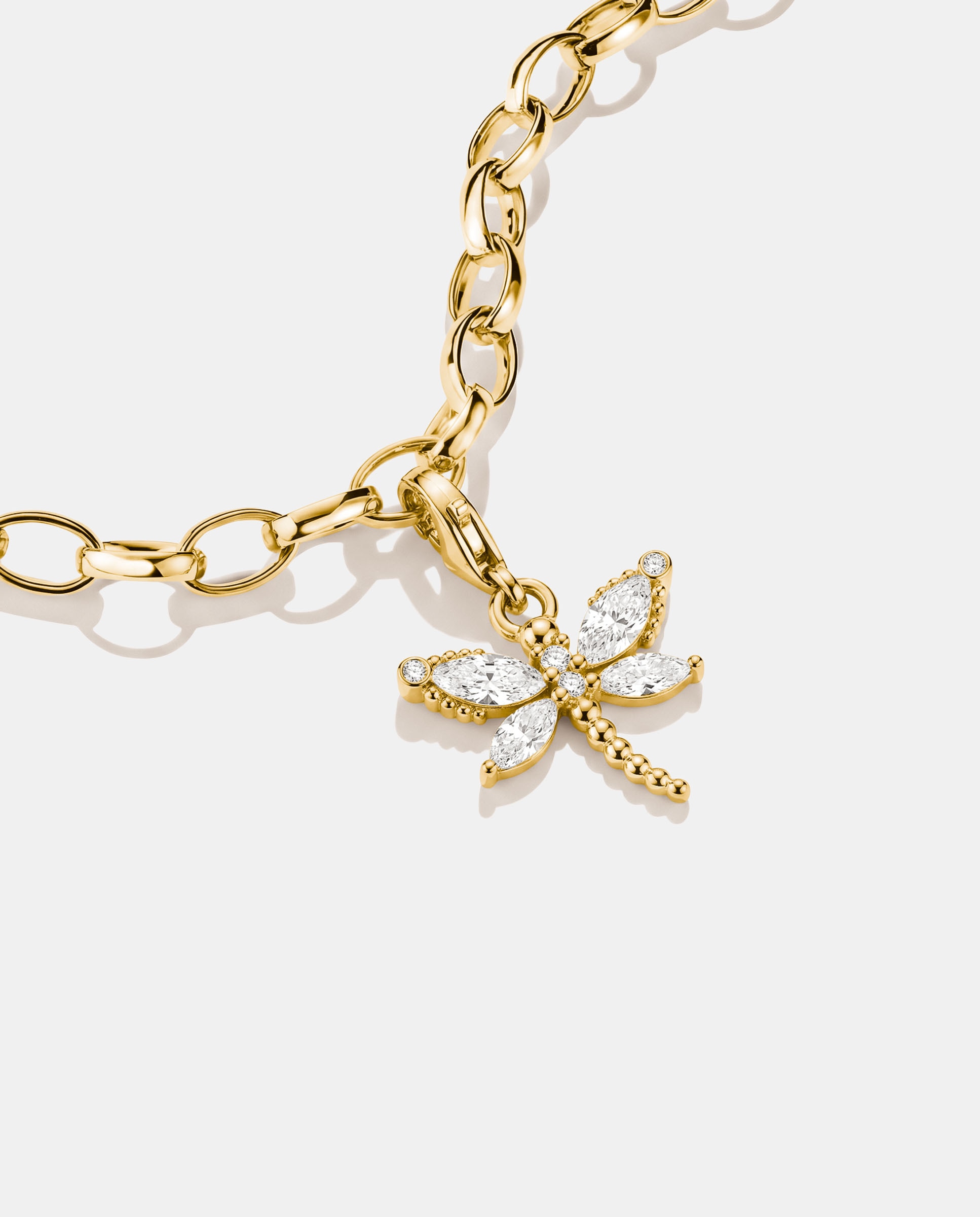 Charm libélula con circonita blanca - Thomas Sabo - Dorado Dorado-2