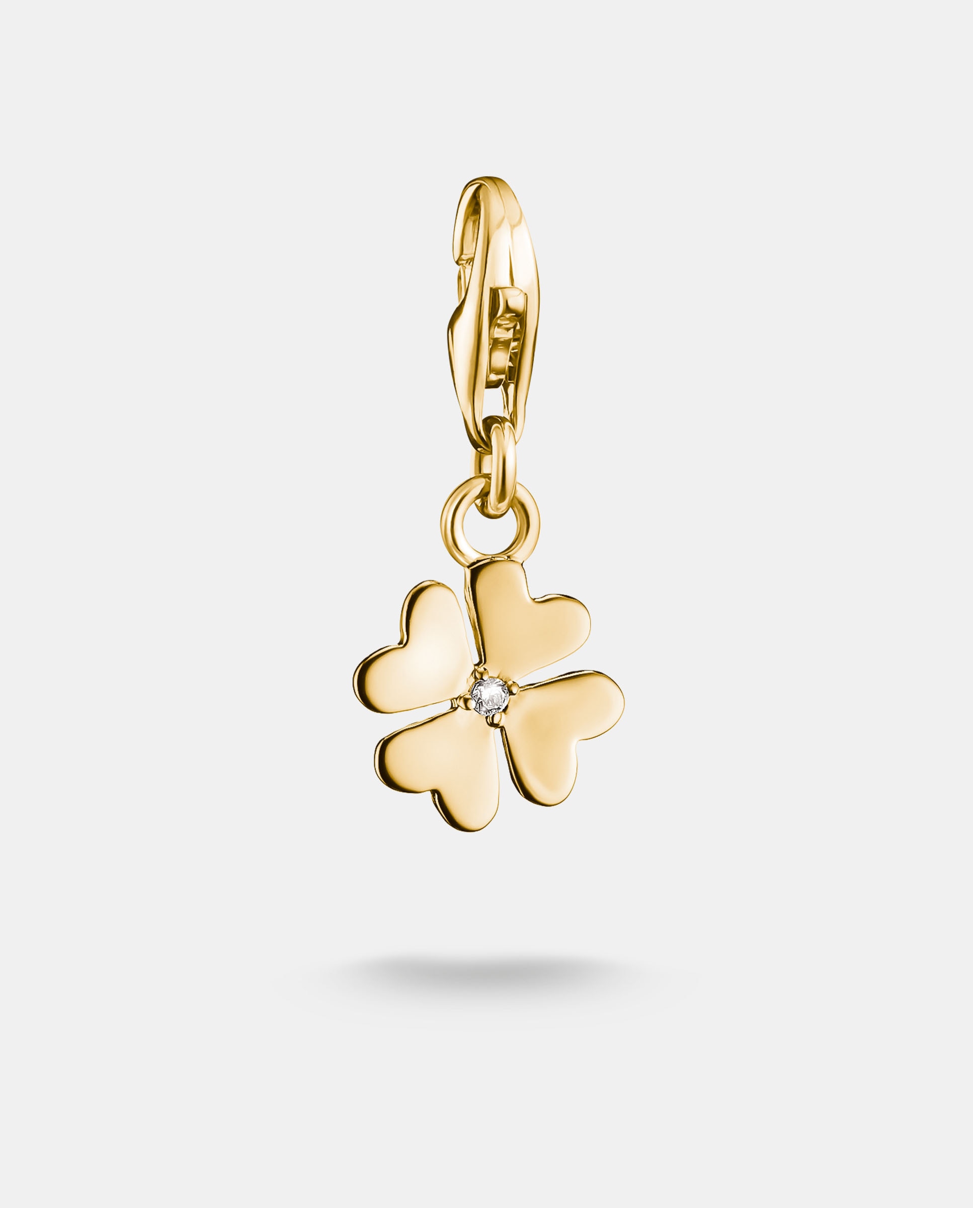 Charm trébol con circonita blanca - Thomas Sabo - Dorado Dorado-1