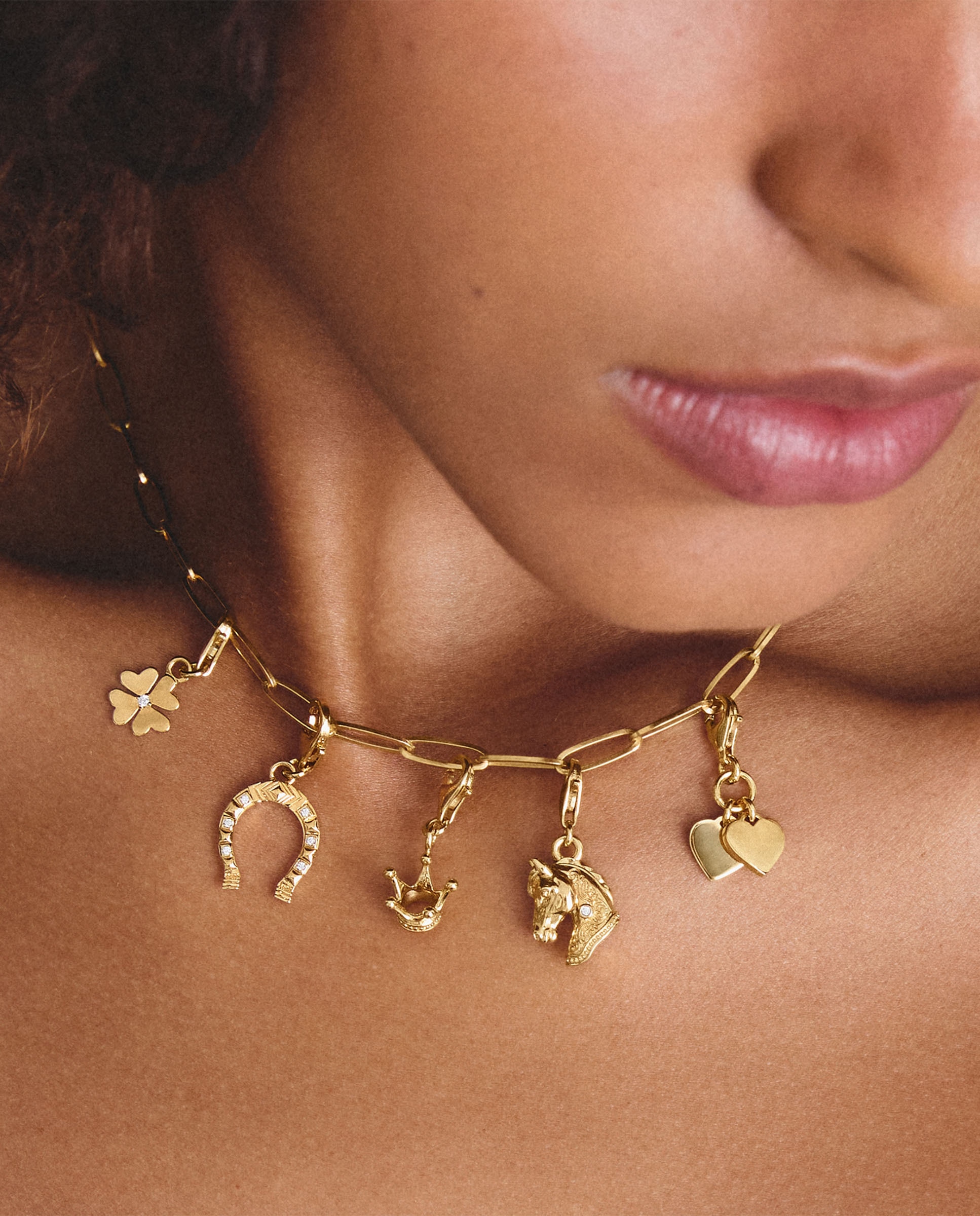 Charm trébol con circonita blanca - Thomas Sabo - Dorado Dorado-3