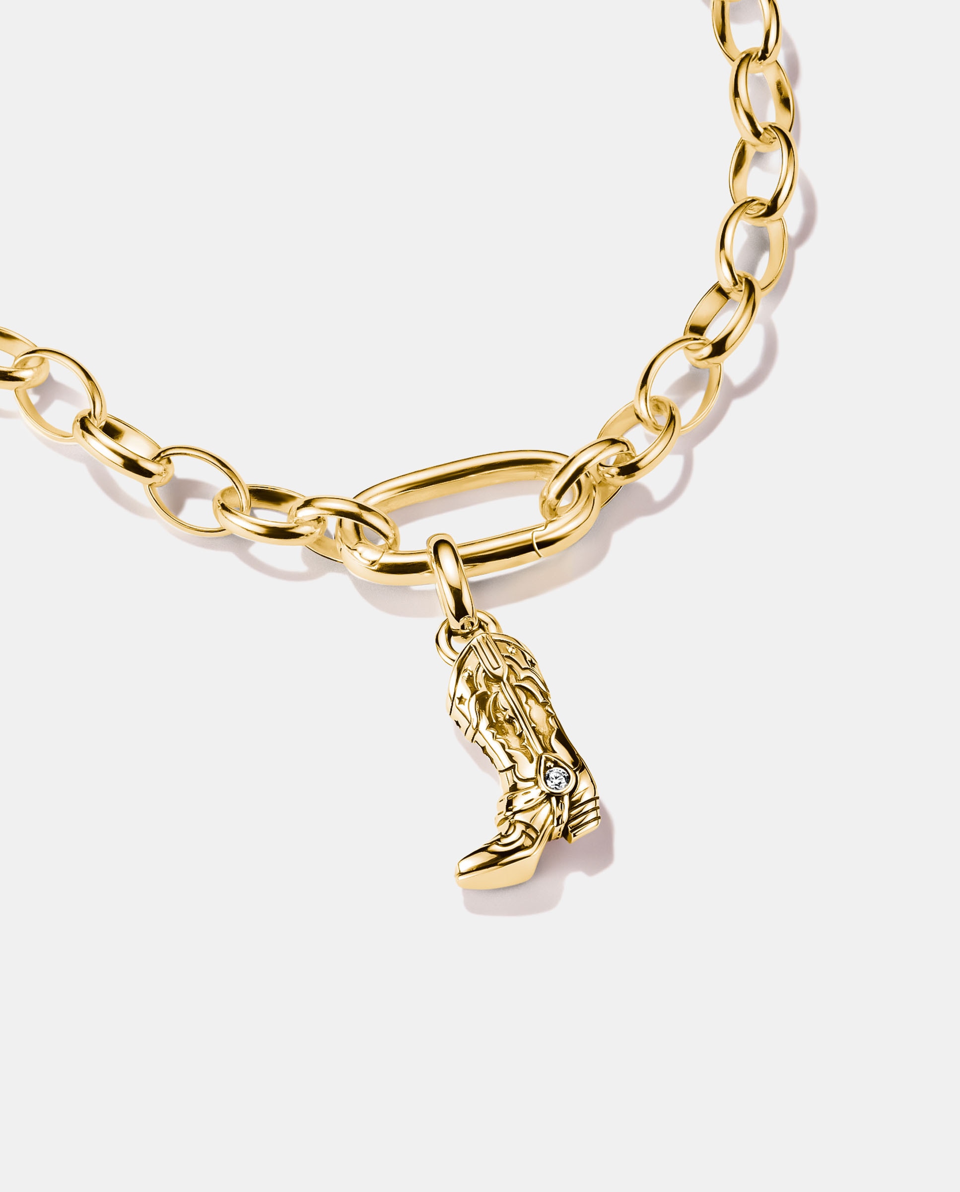 Imagen 2 de Charm bota cowboy con circonita blanca - Thomas Sabo - Dorado Dorado