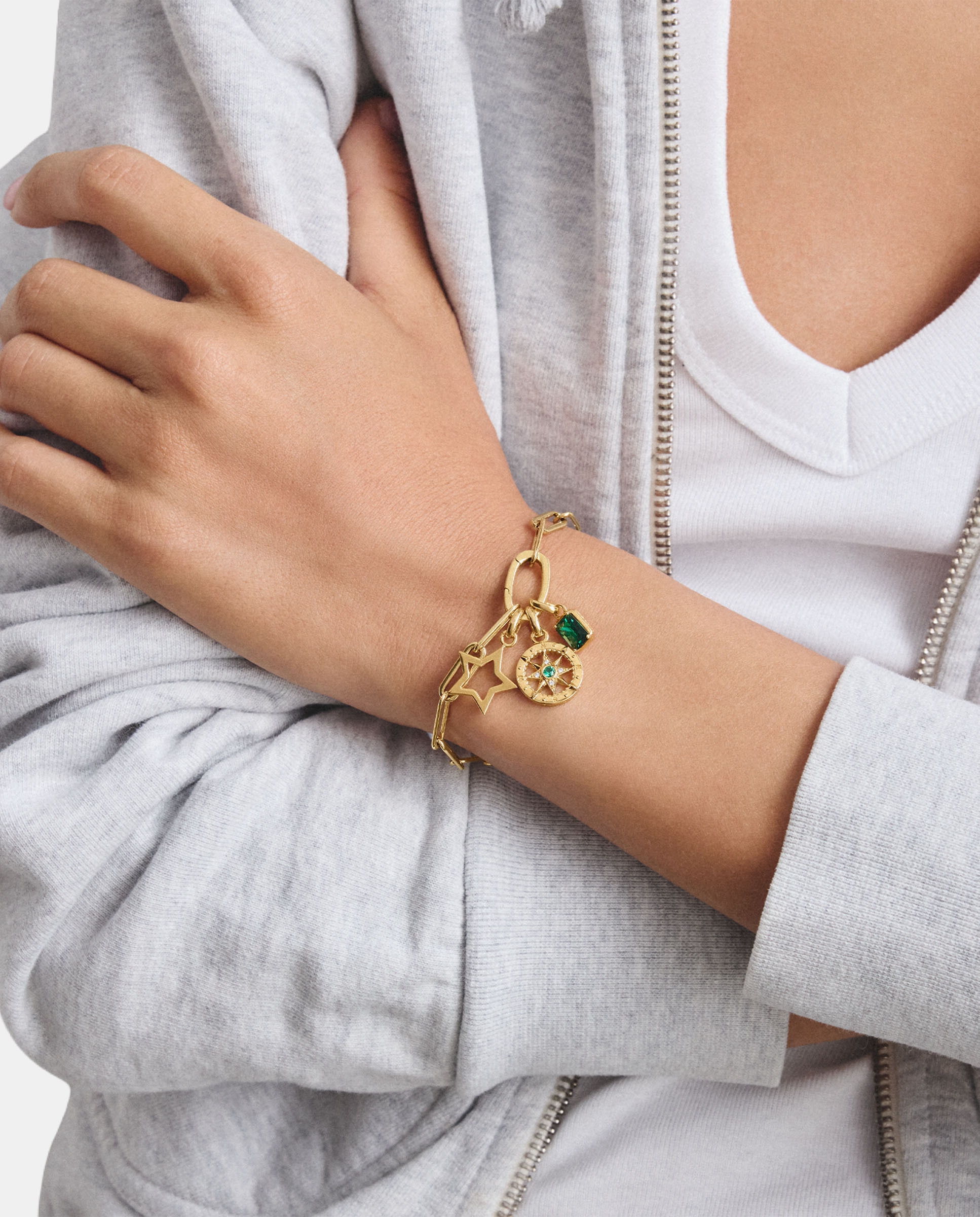 Charm piedra natal mayo - Thomas Sabo - Verde Verde-3