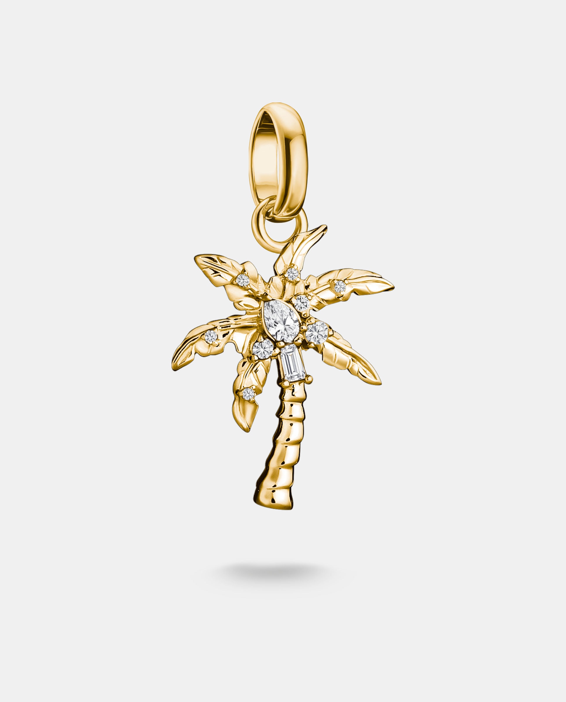 Charm palmera con circonita blanca - Thomas Sabo - Dorado Dorado-1