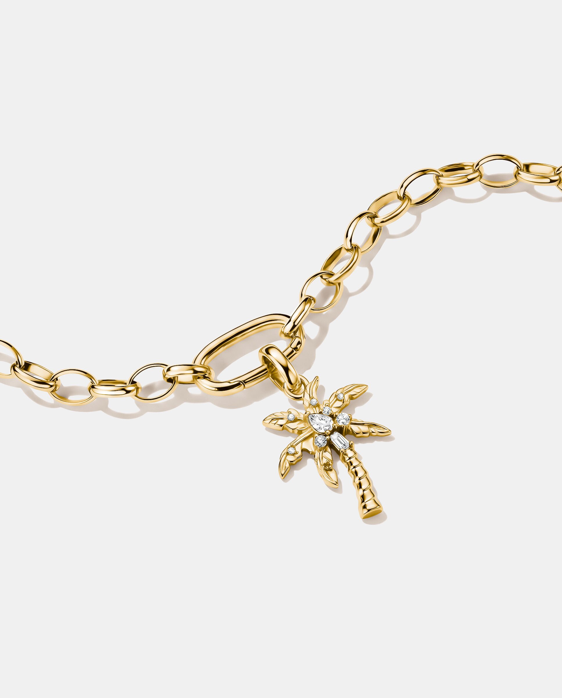 Charm palmera con circonita blanca - Thomas Sabo - Dorado Dorado-2