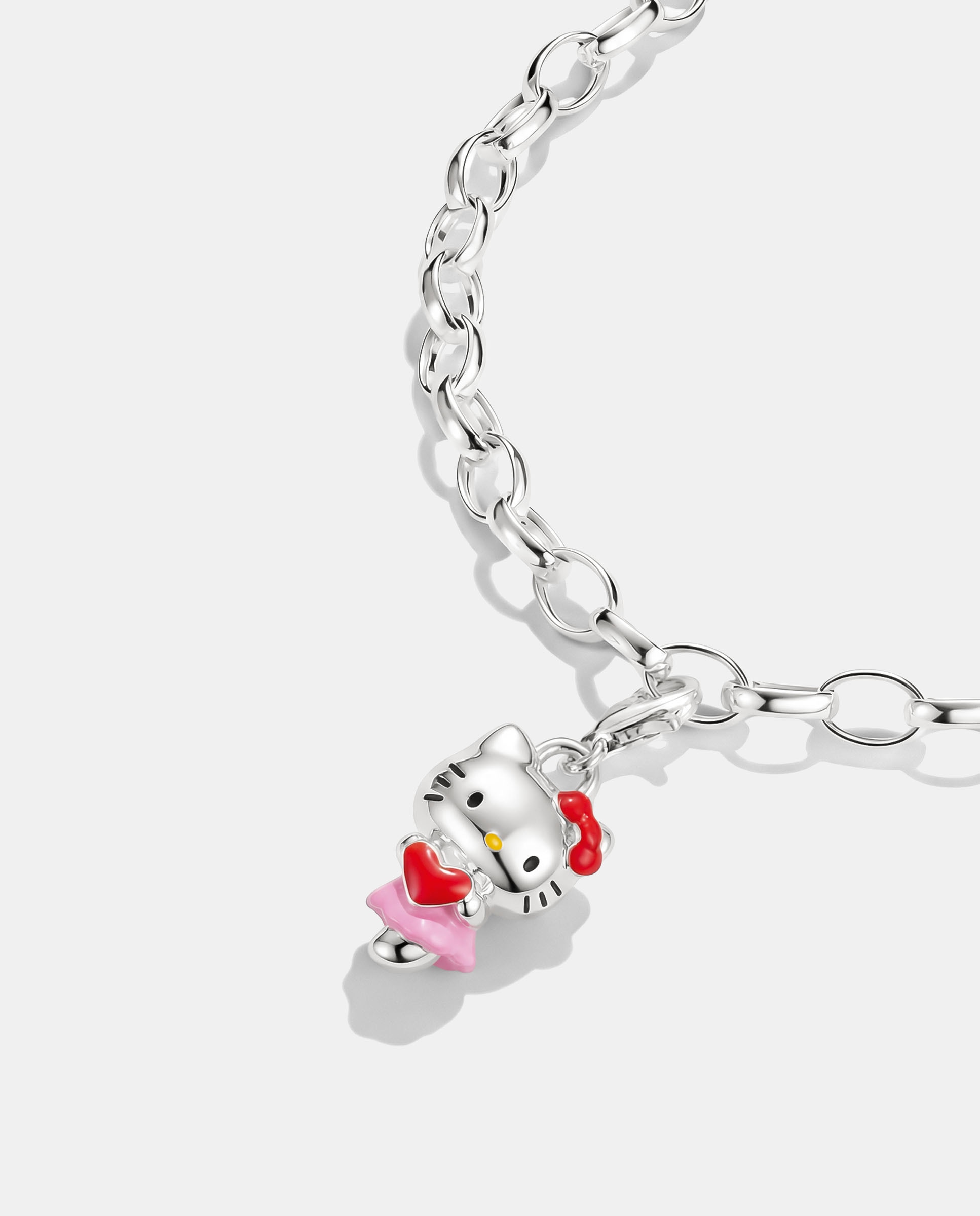 Hello kitty charm corazón – original - Thomas Sabo - Plata Plata-2