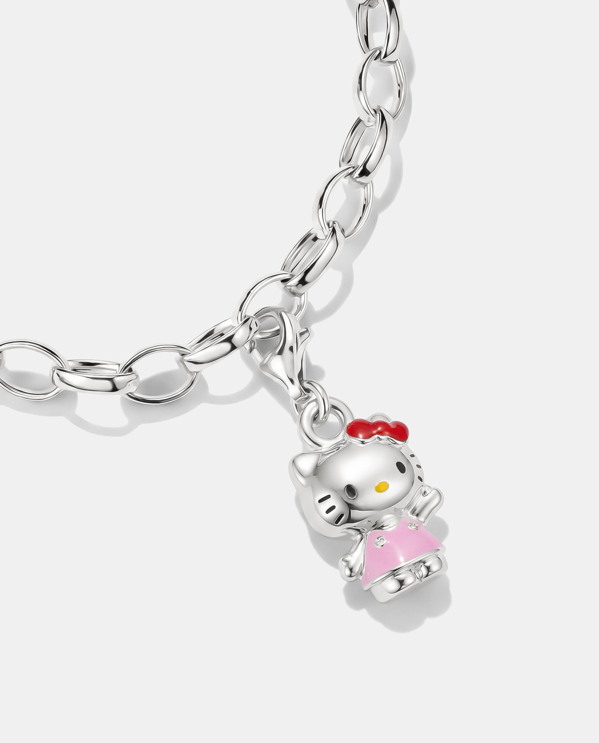 Hello kitty charm rosa – original - Thomas Sabo - Plata Plata-2