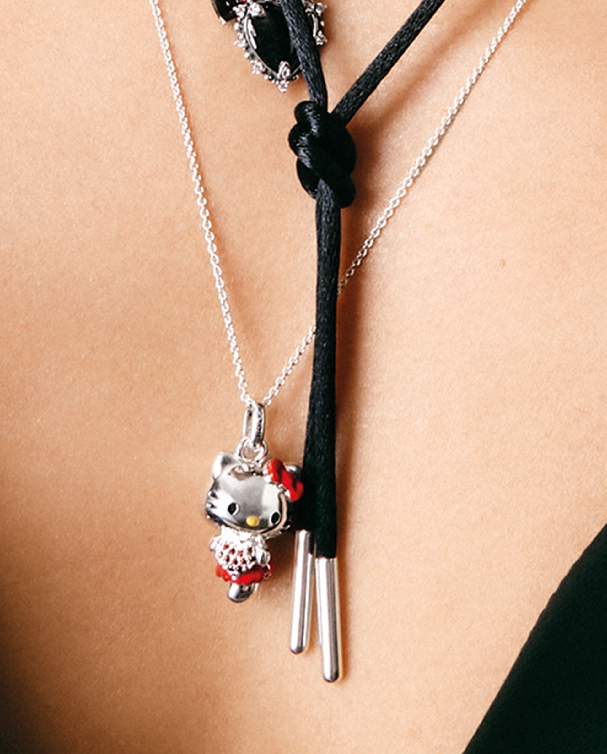 Cadena con colgante hello kitty collar corazón - Thomas Sabo - Plata Plata-4