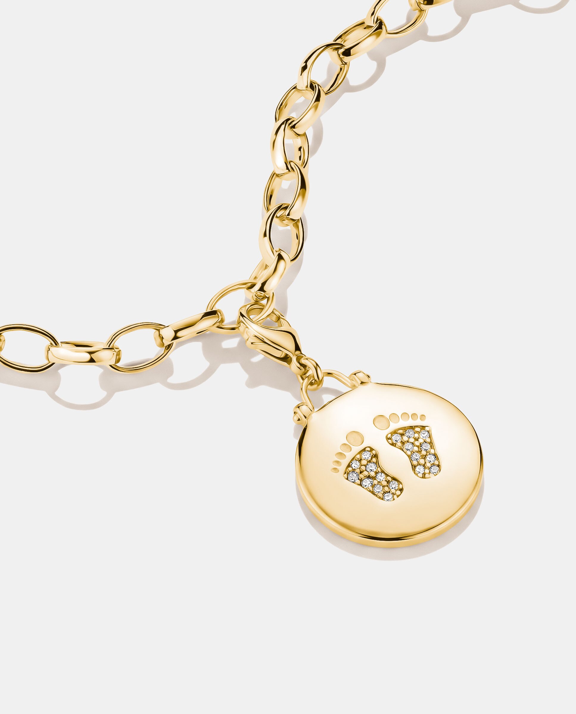 Charm pies de bebé con circonita blanca - Thomas Sabo - Dorado Dorado-2