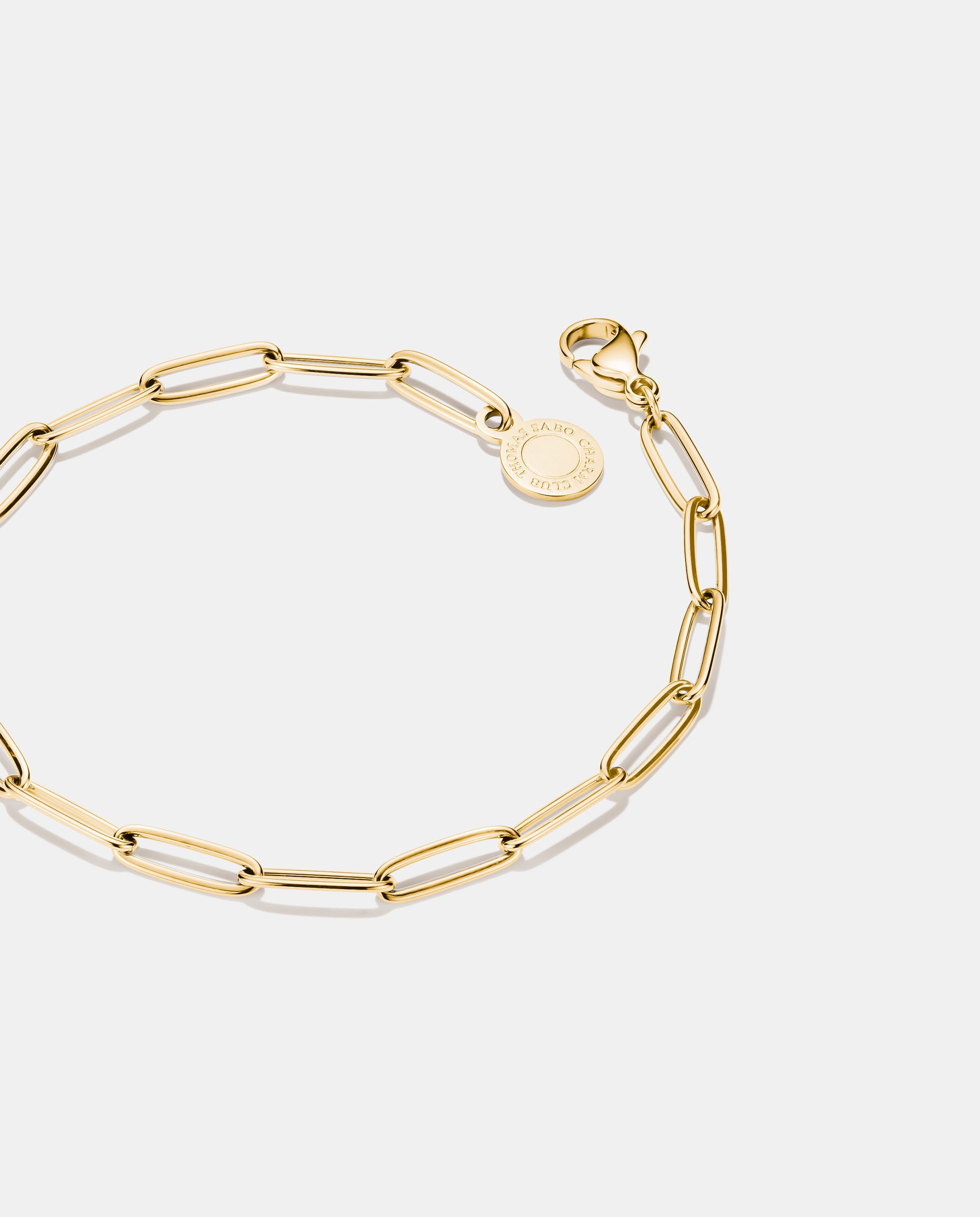 Pulsera para charms paperclip - Thomas Sabo - Dorado Dorado-2