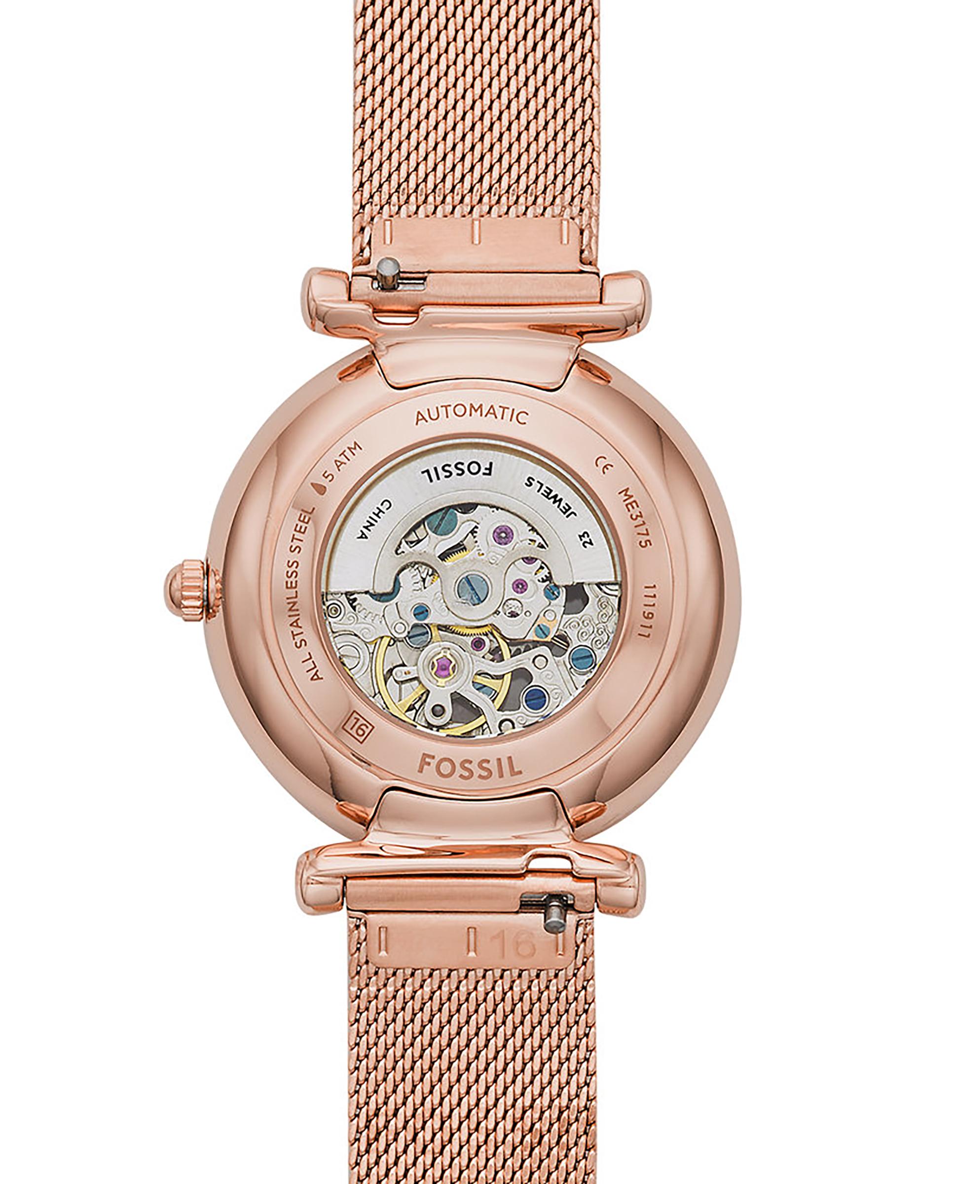 Reloj de mujer carlie de acero - Fossil - Rosa Rosa-4