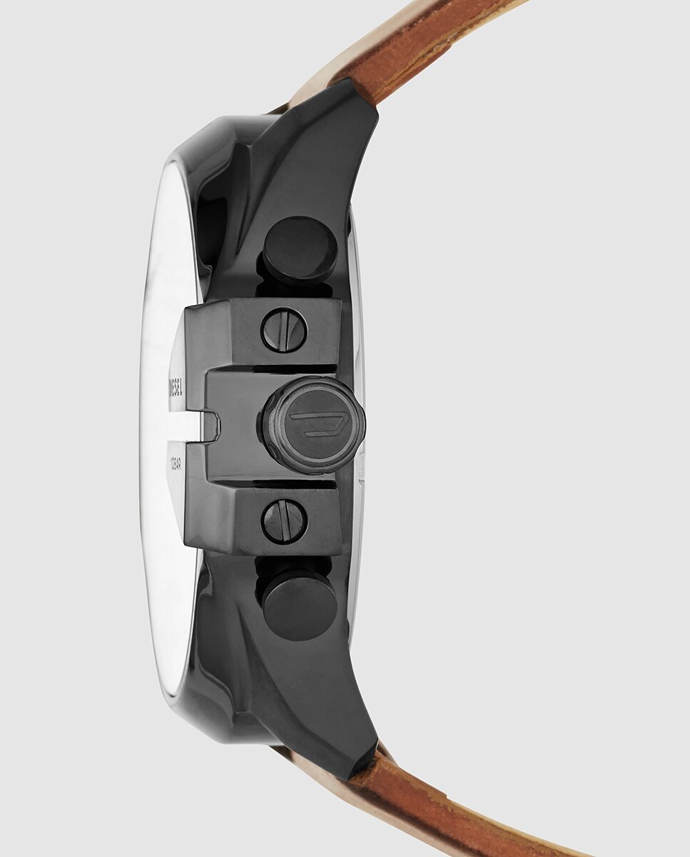 Reloj de hombre mega chief de piel dz4343 - Diesel - Marrón Marrón-3