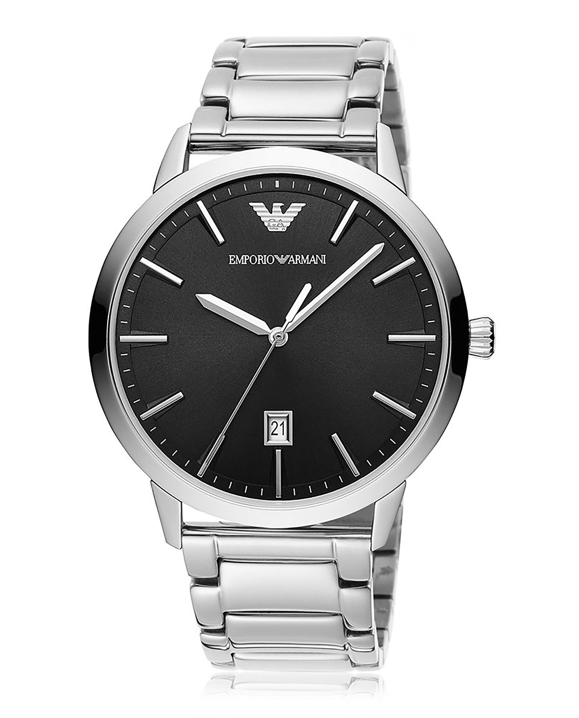 Reloj de hombre ar11310 de acero cierre de mariposa - Emporio Armani - Plateado Plateado-5