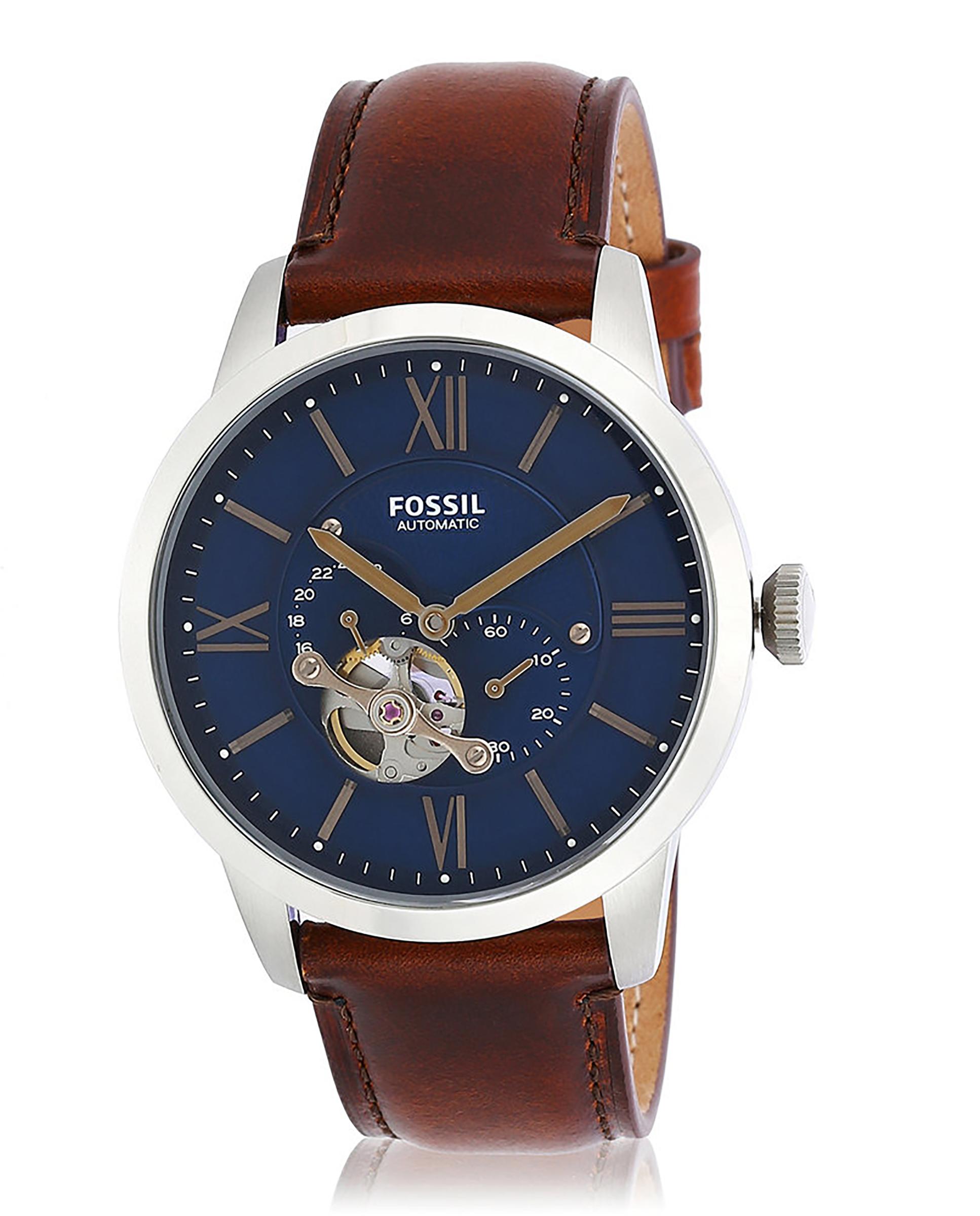 Reloj de hombre townsman de piel - Fossil - Marrón Marrón-4