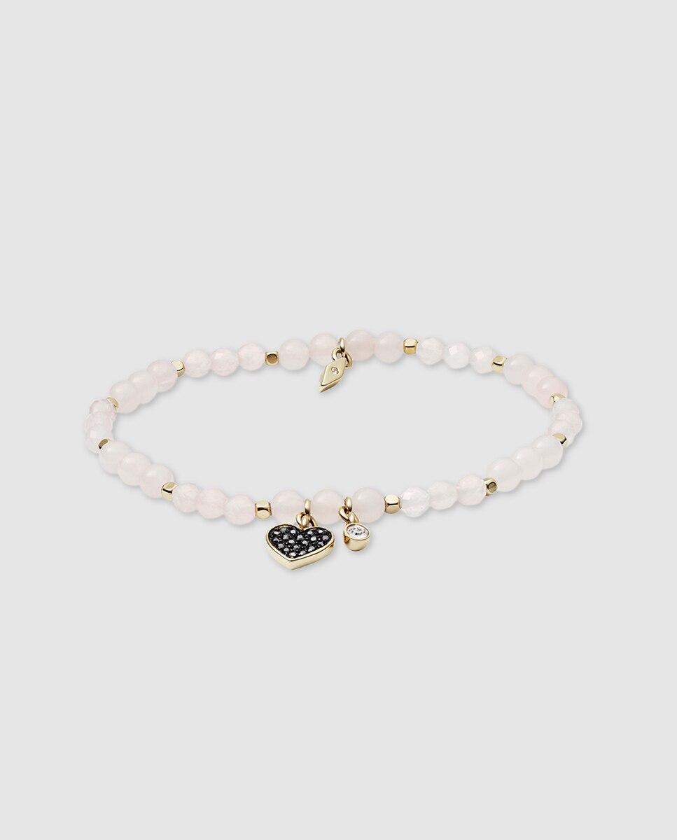Imagen 0 de Pulsera de mujer con cuarzo rosa Rosa