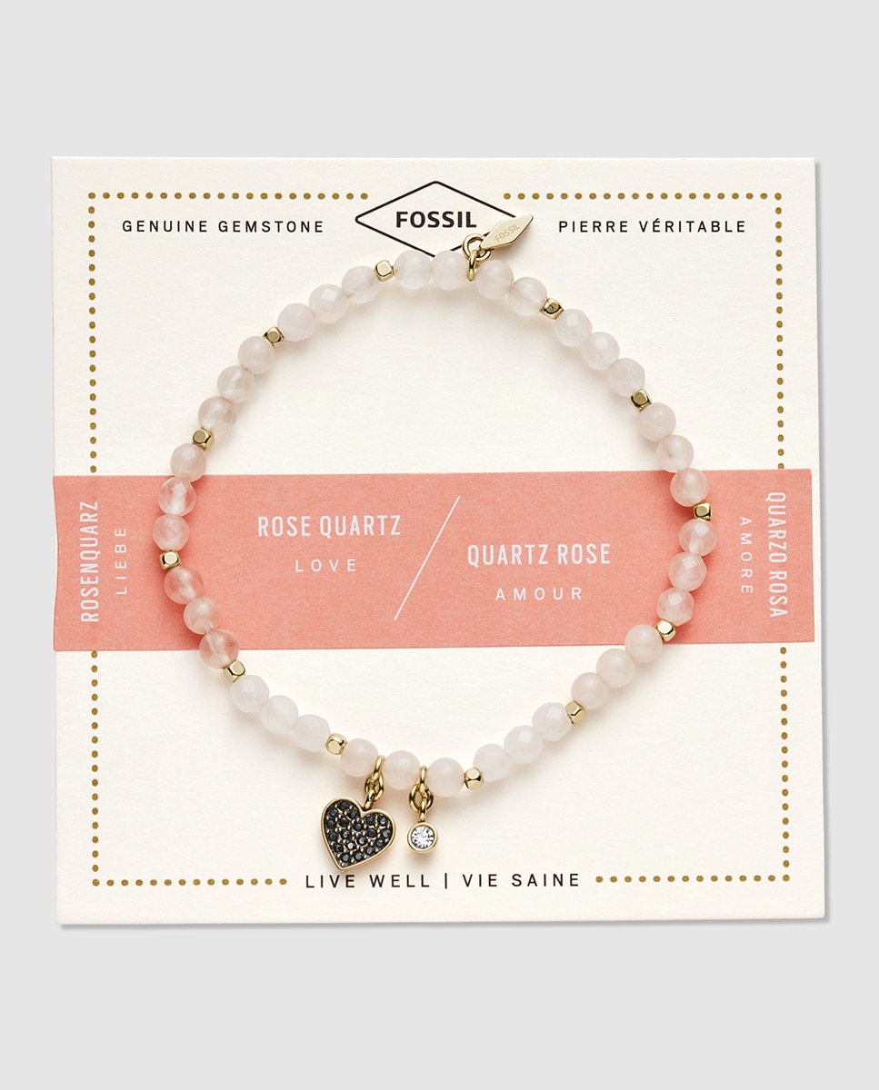 Pulsera de mujer con cuarzo - Fossil - Rosa Rosa-2
