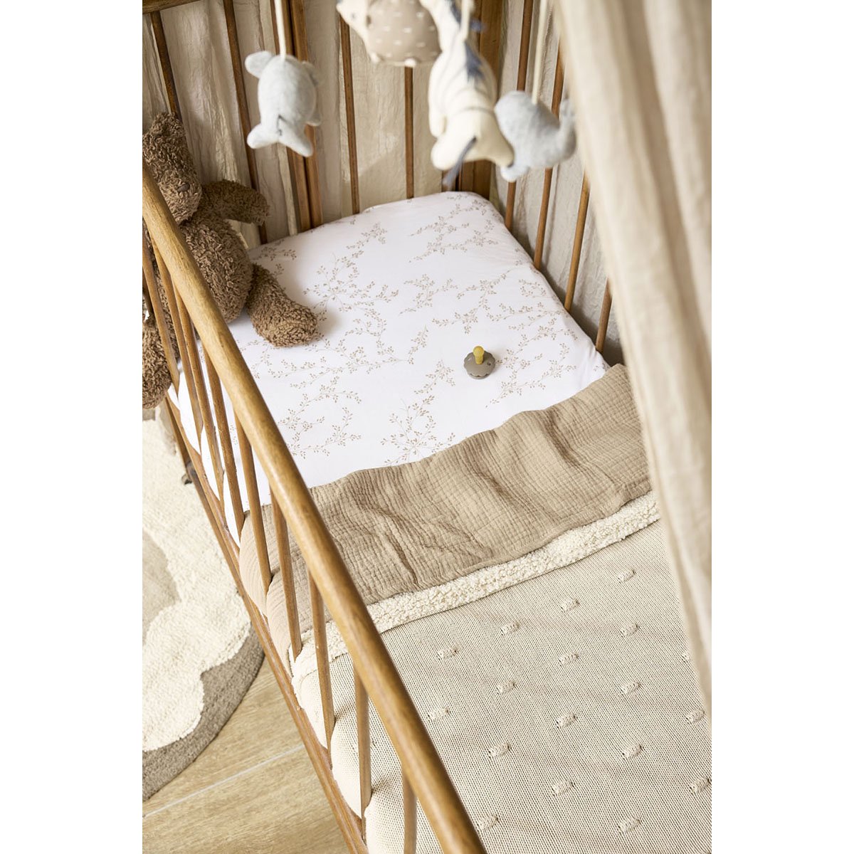 Pijama de bebé 2piezas manga larga - Meyco - Natural Natural-6