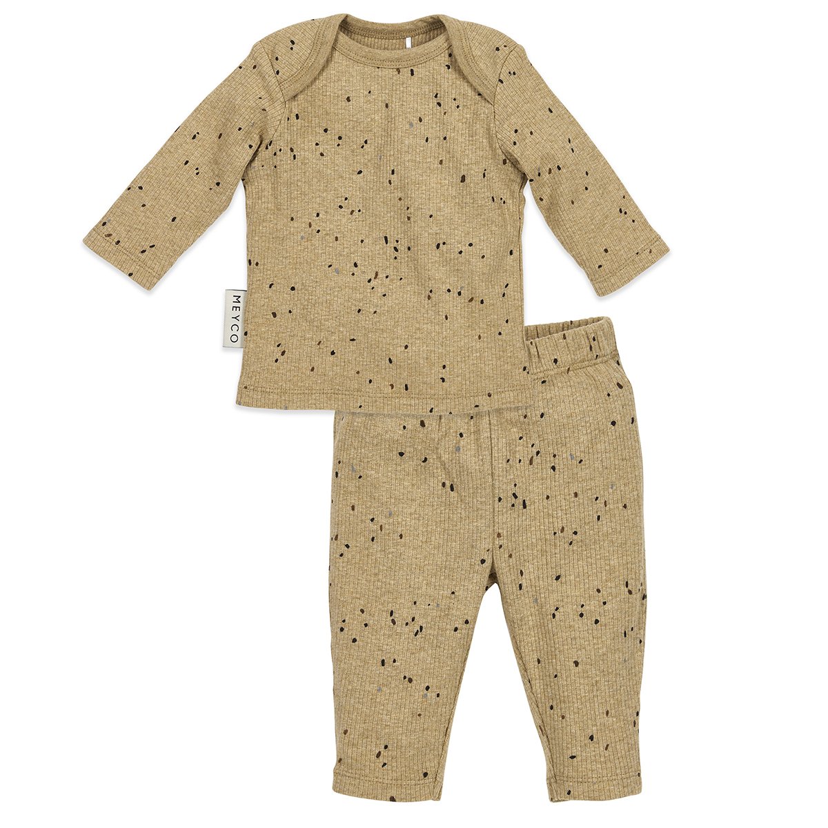 Imagen 0 de Pijama de bebé 2piezas manga larga Marrón piedra