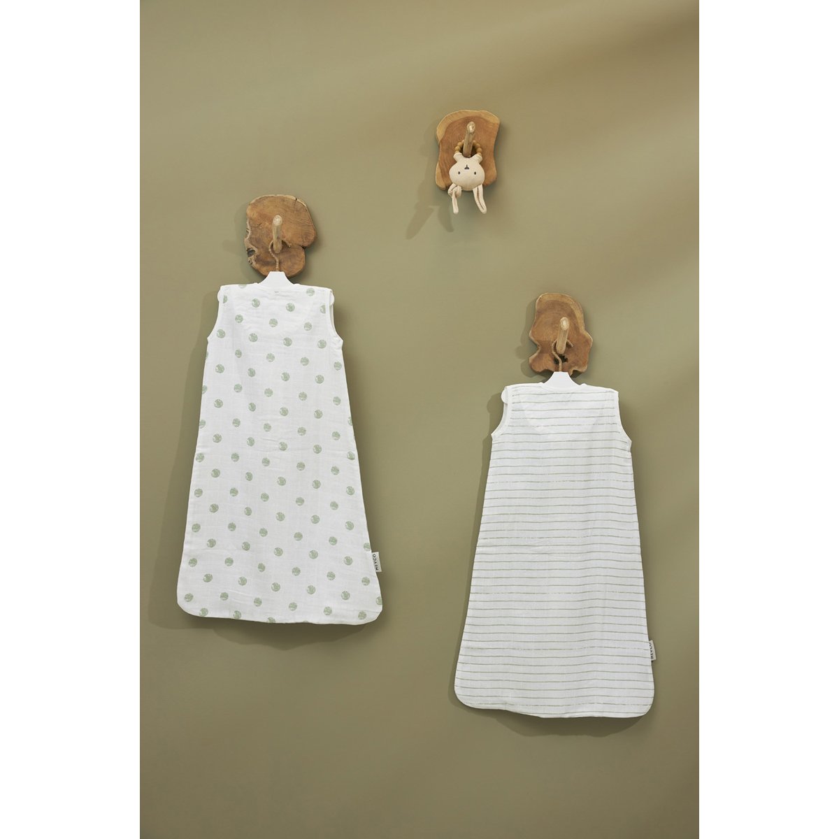 Saco de dormir sin mangas muselina 70cm Meyco - Verde grisáceo Verde grisáceo-4