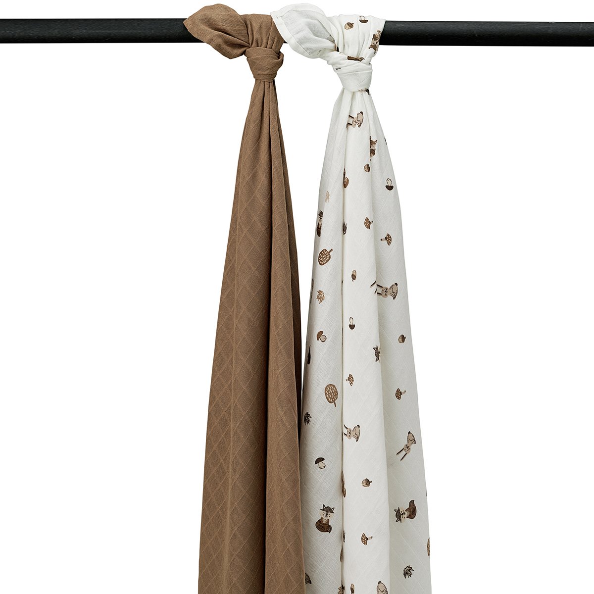 Meyco - Pack de 2 muselinas estampadas Meyco 120x120 cm.