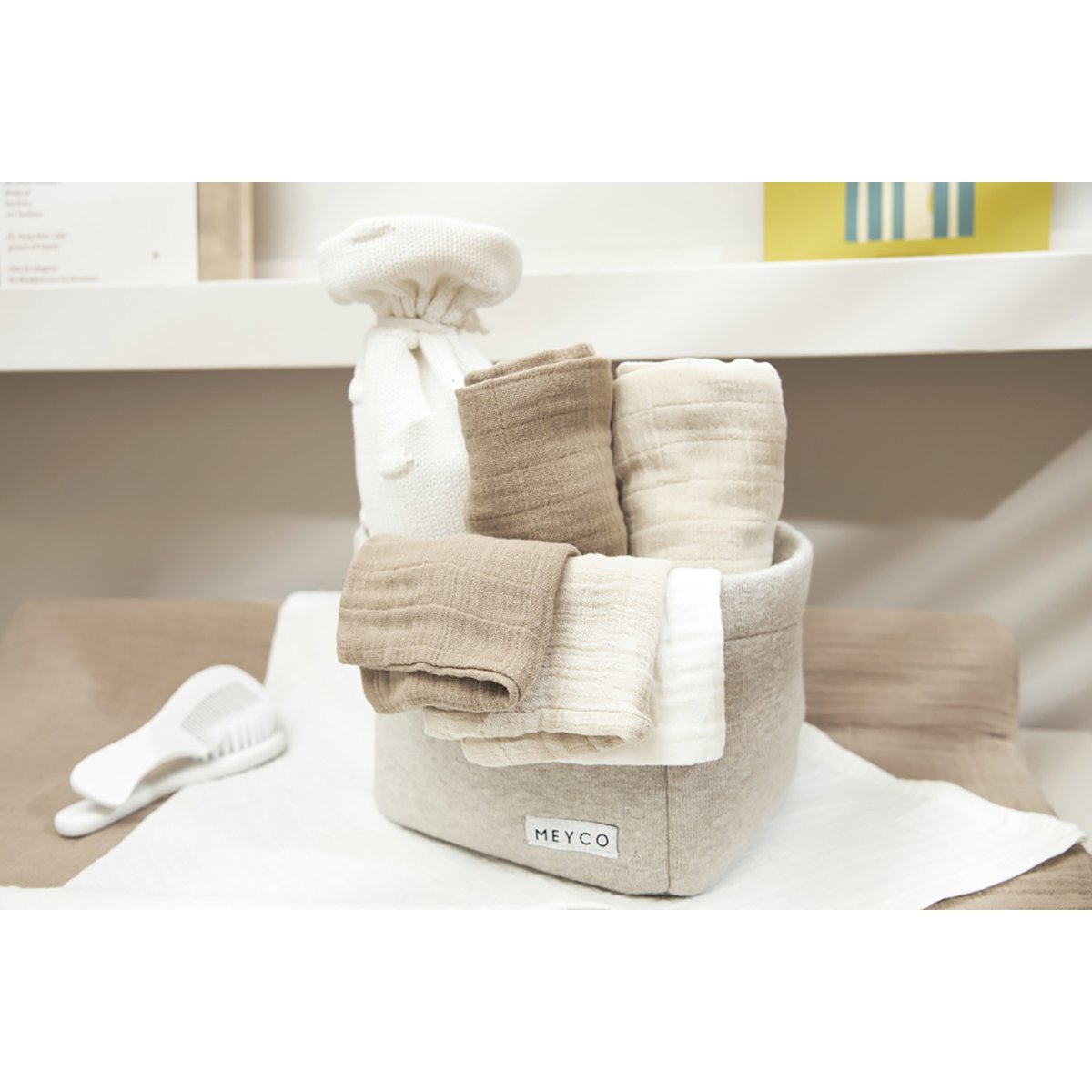 Muselinas Meyco 70x70 cm pack 3 - Crema Crema-2
