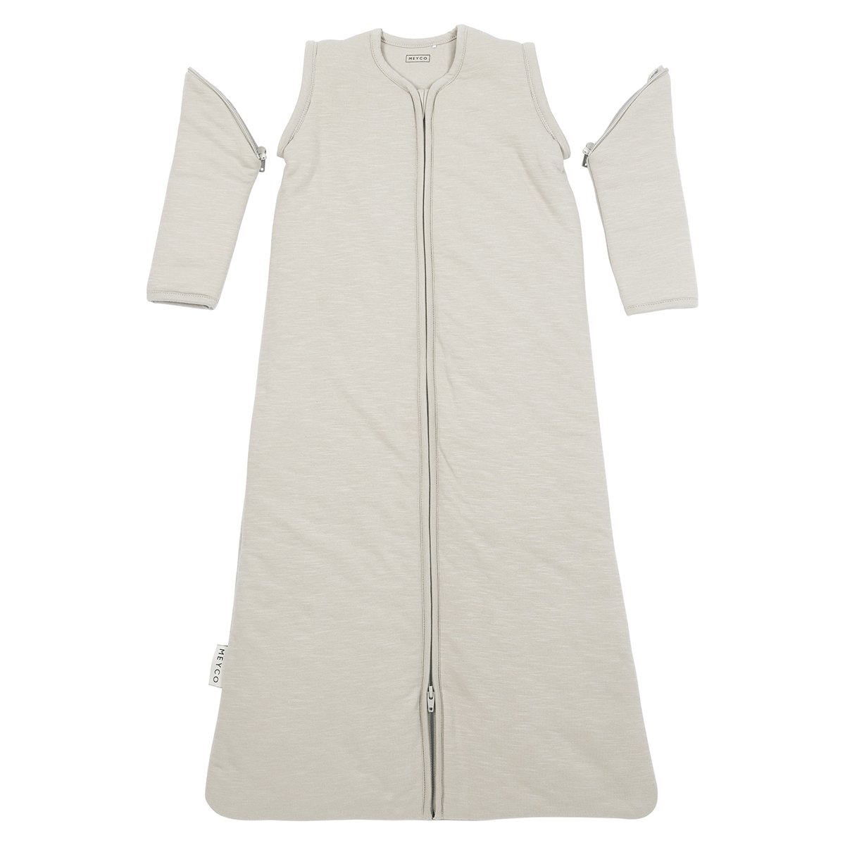 Imagen 3 de Saco de dormir desmontable con mangas 90cm Meyco - Gris claro Gris claro